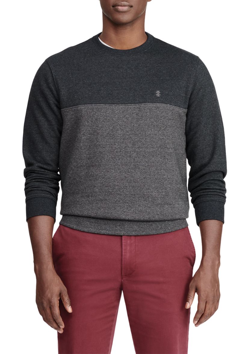 Advantage Fleece Color Block Crew Neck Sweatshirt
