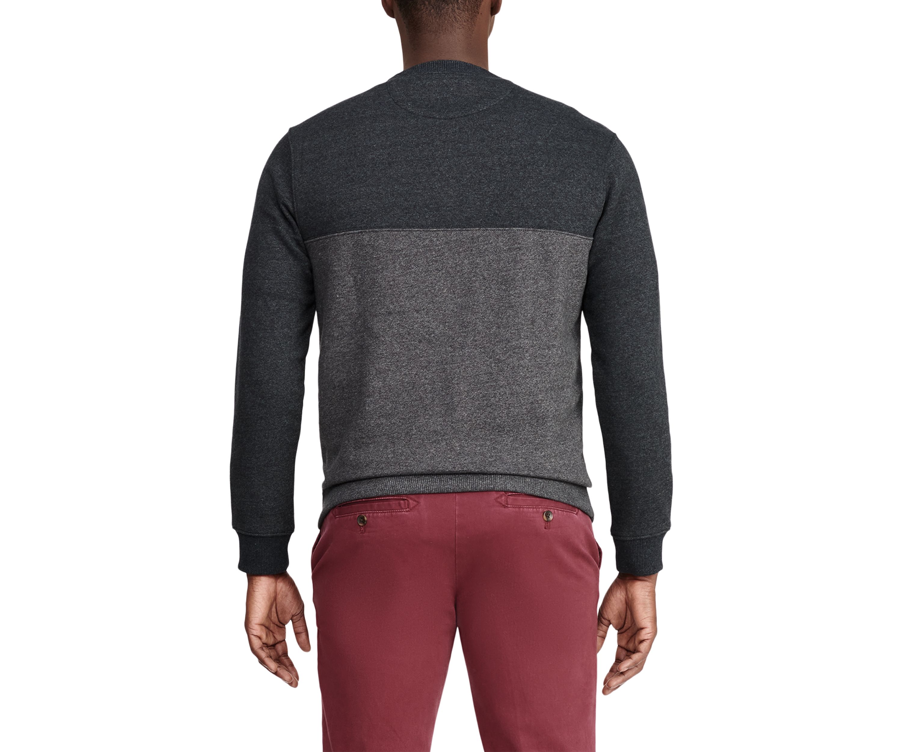 Advantage Fleece Color Block Crew Neck Sweatshirt