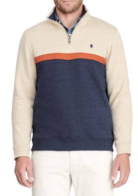 Advantage Fleece Color Block Quarter Zip Sweatshirt
