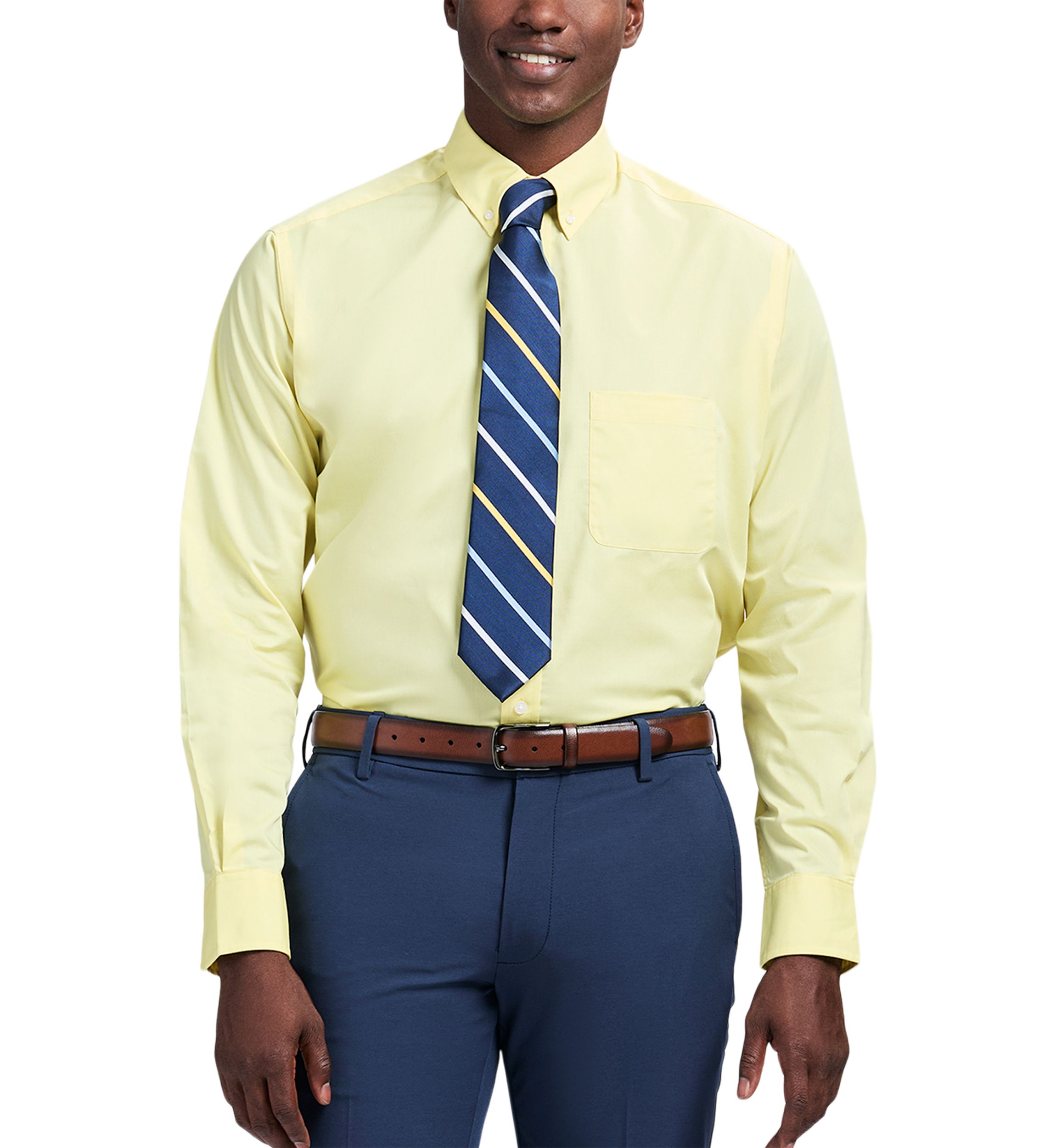 Men's Yellow Dress Shirts & Button-Ups | Belk