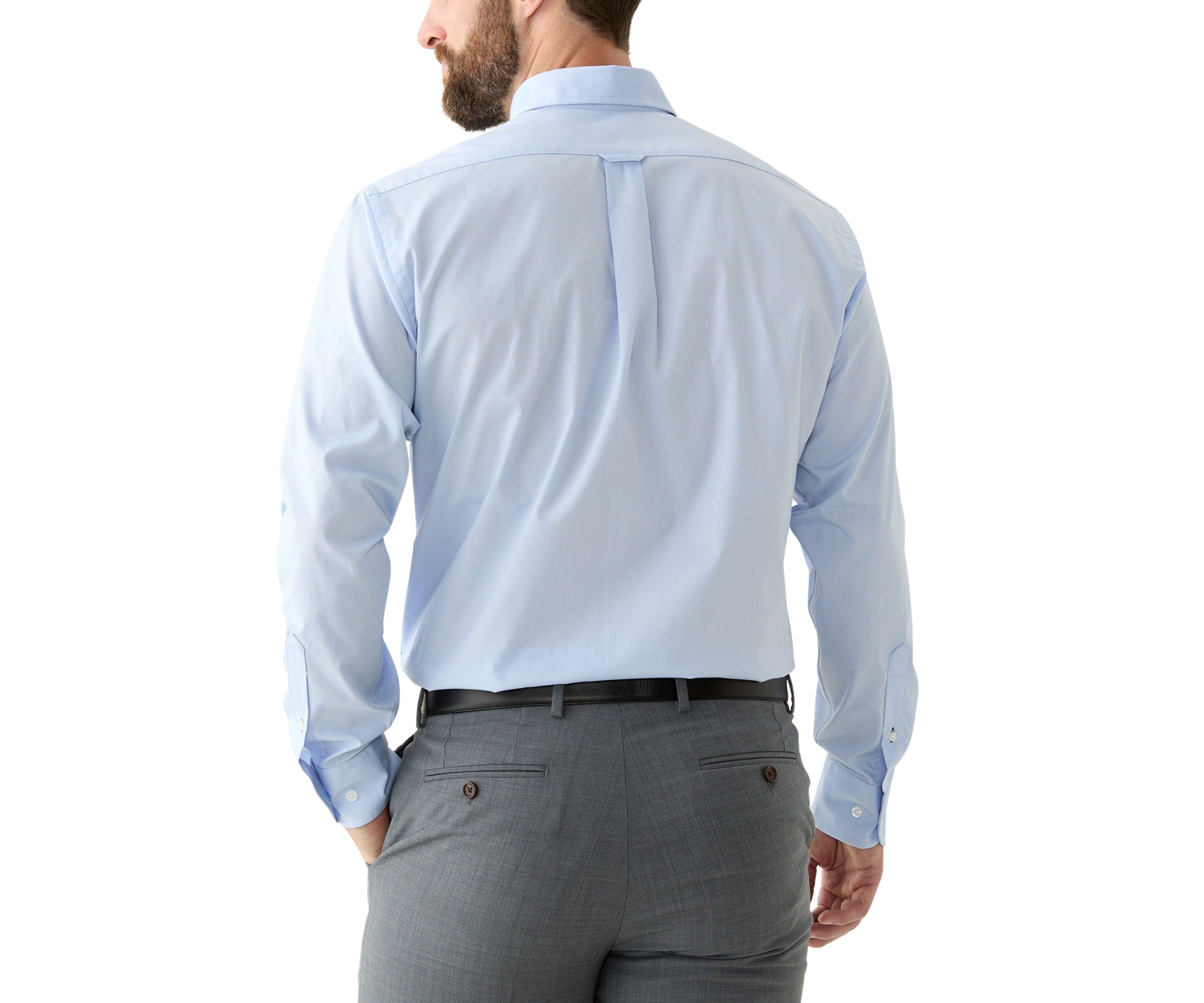 Long Sleeve Regular Button Down Solid Shirt