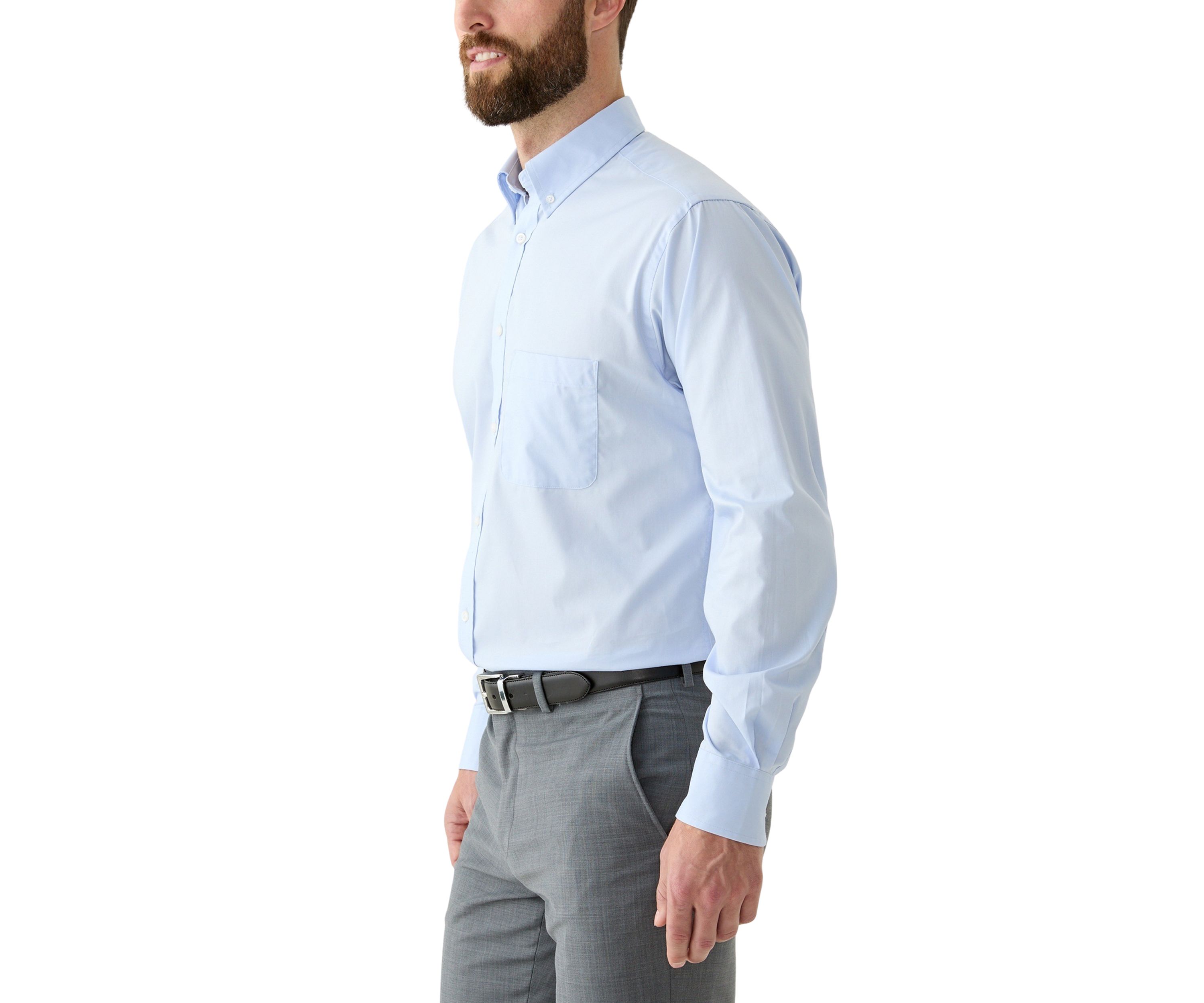 Long Sleeve Regular Button Down Solid Shirt
