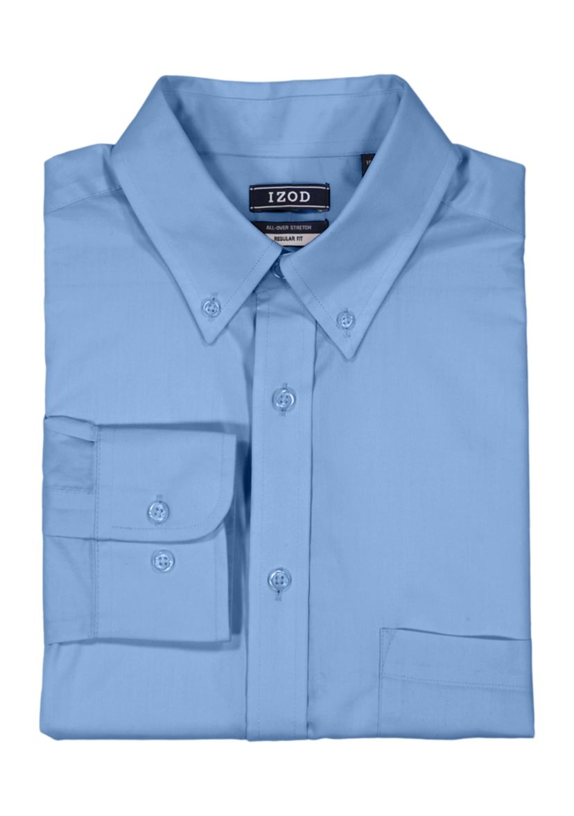 Big & Tall All-Over Stretch Button Down Shirt 
