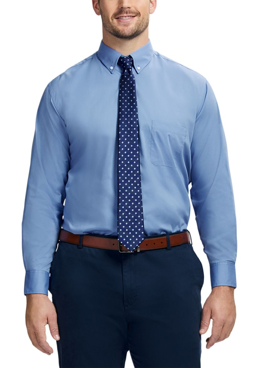 Big & Tall All-Over Stretch Button Down Shirt 