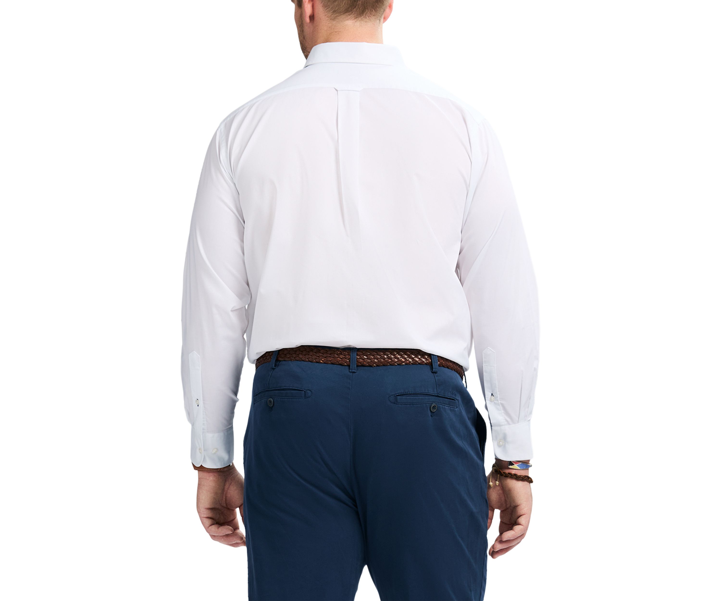 Big & Tall All-Over Stretch Button Down Shirt 