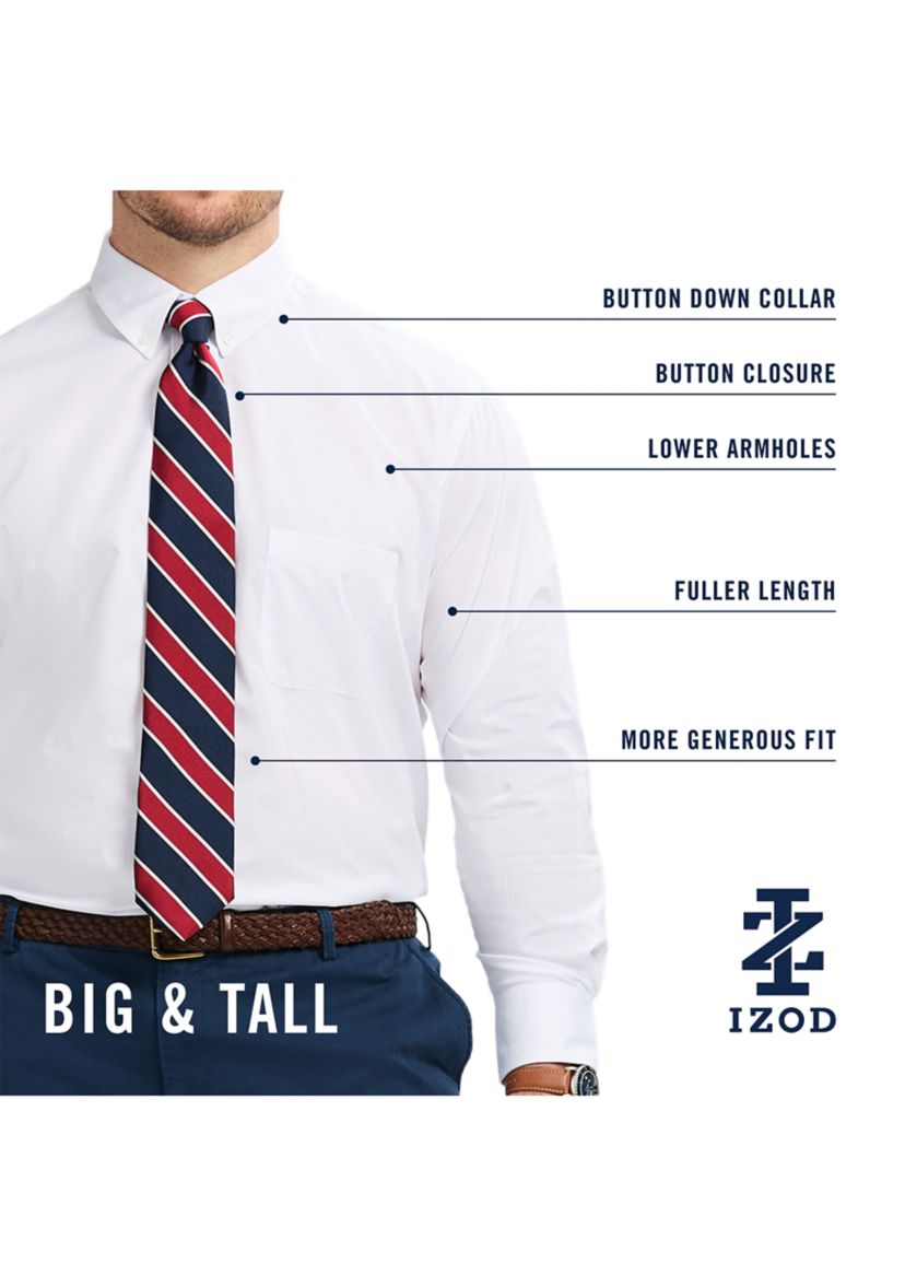 Big & Tall All-Over Stretch Button Down Shirt 