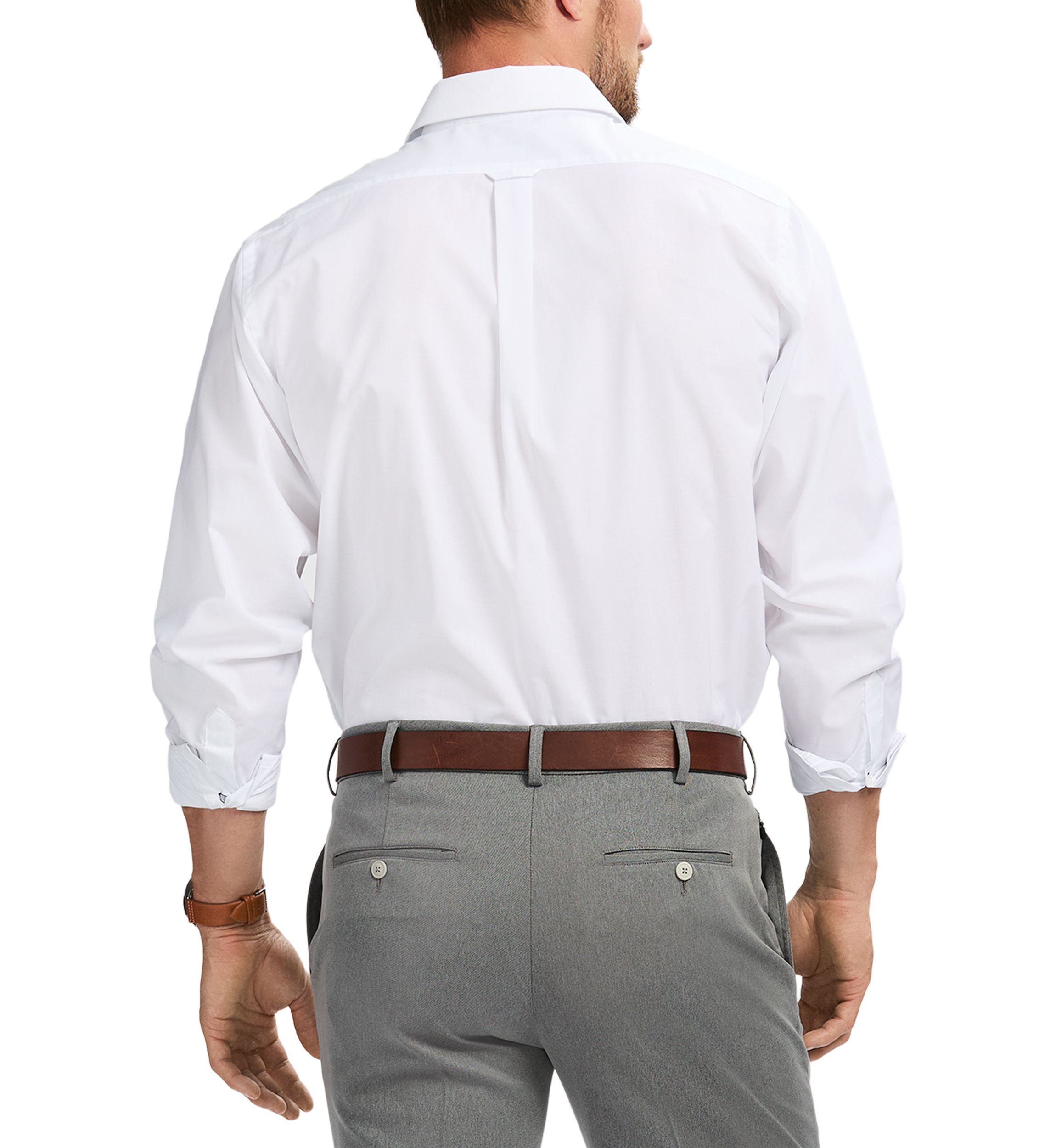 Regular Fit Allover Stretch Button Down​​ Shirt