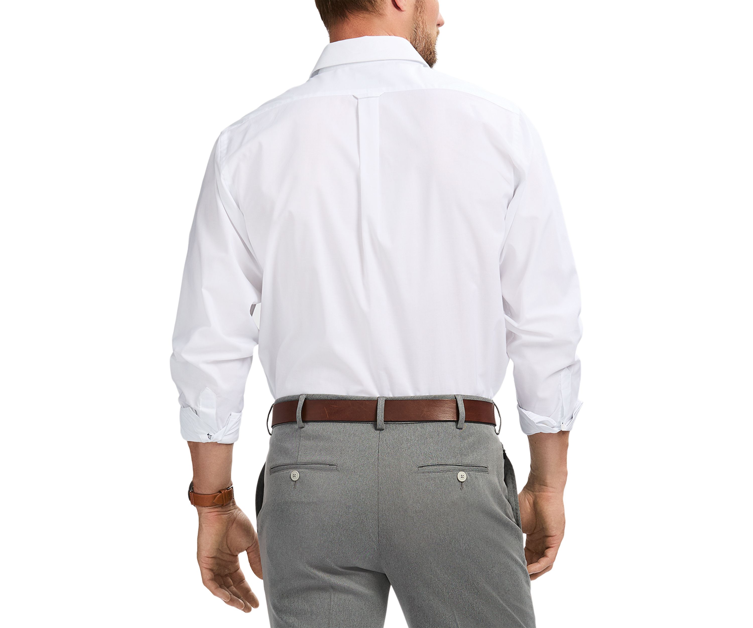 Regular Fit Allover Stretch Button Down​​ Shirt