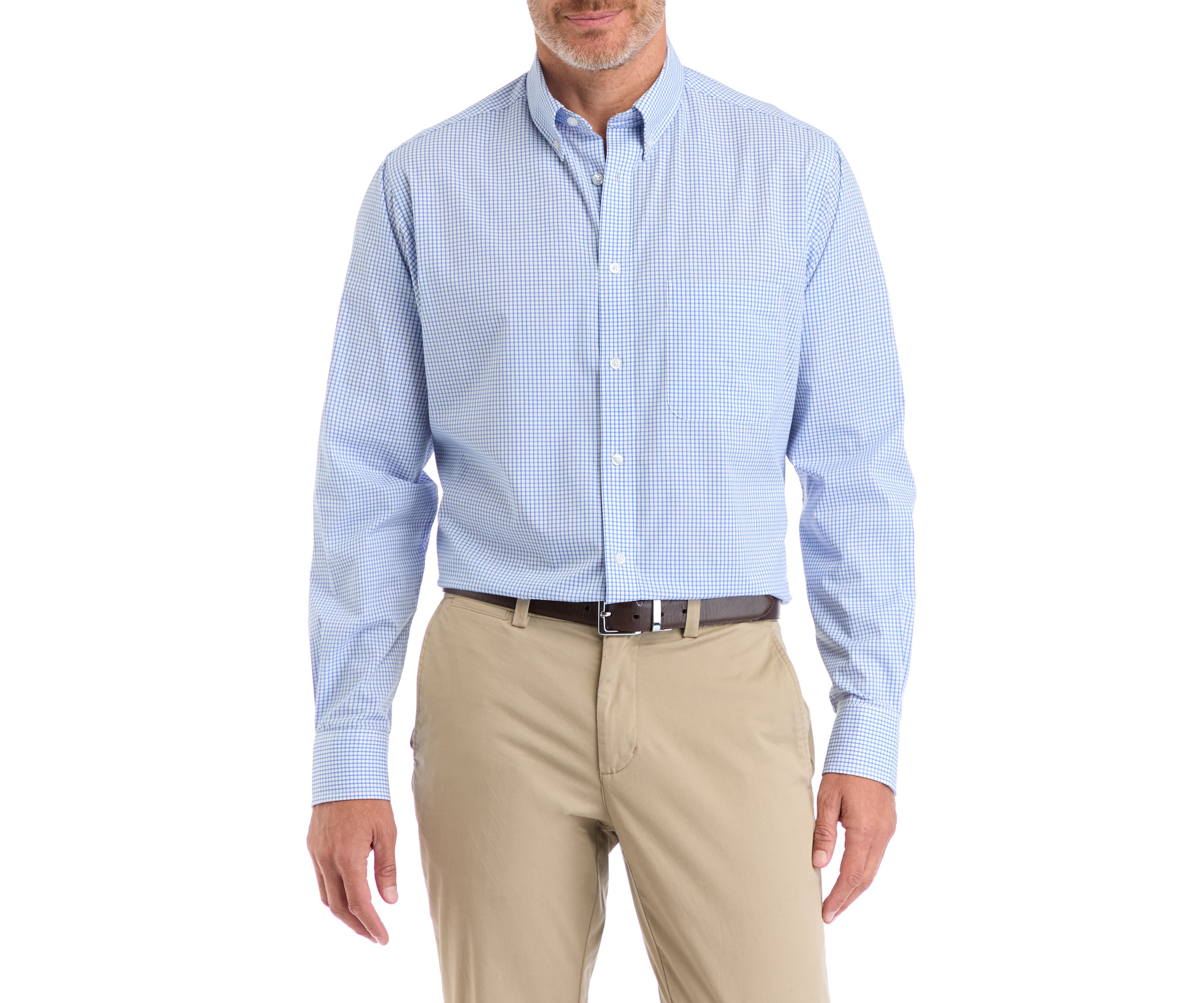 Long Sleeve Regular Button Down Check Shirt