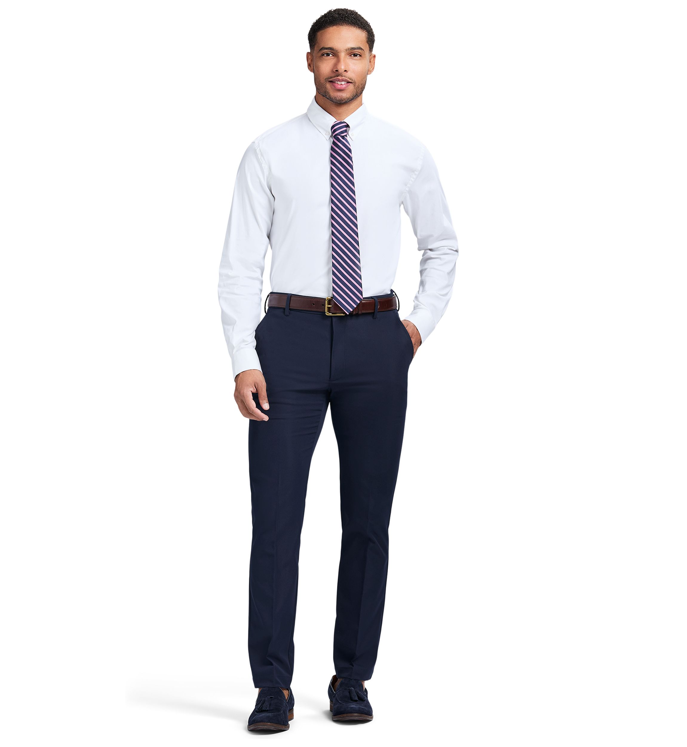 Regular Fit All-Over Stretch Button Down​​ Shirt