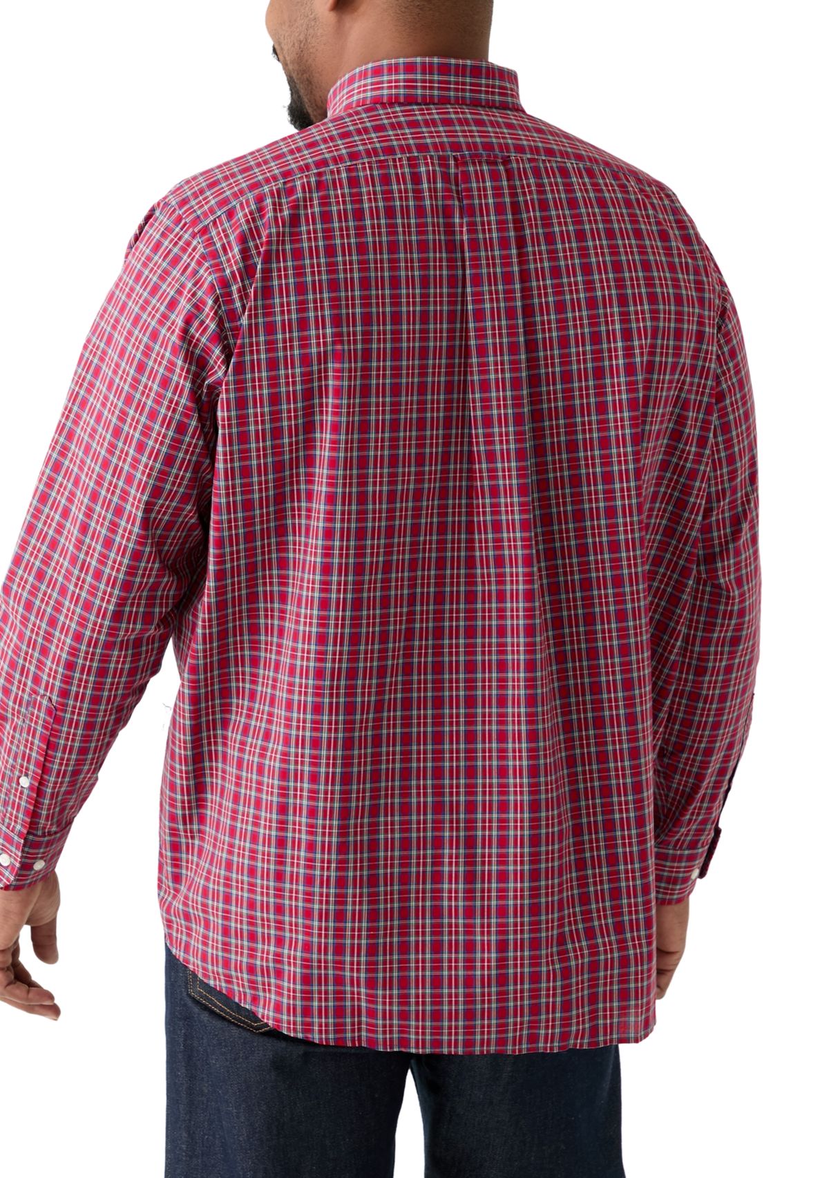 Big & Tall Fashion Stretch Button Down Shirt