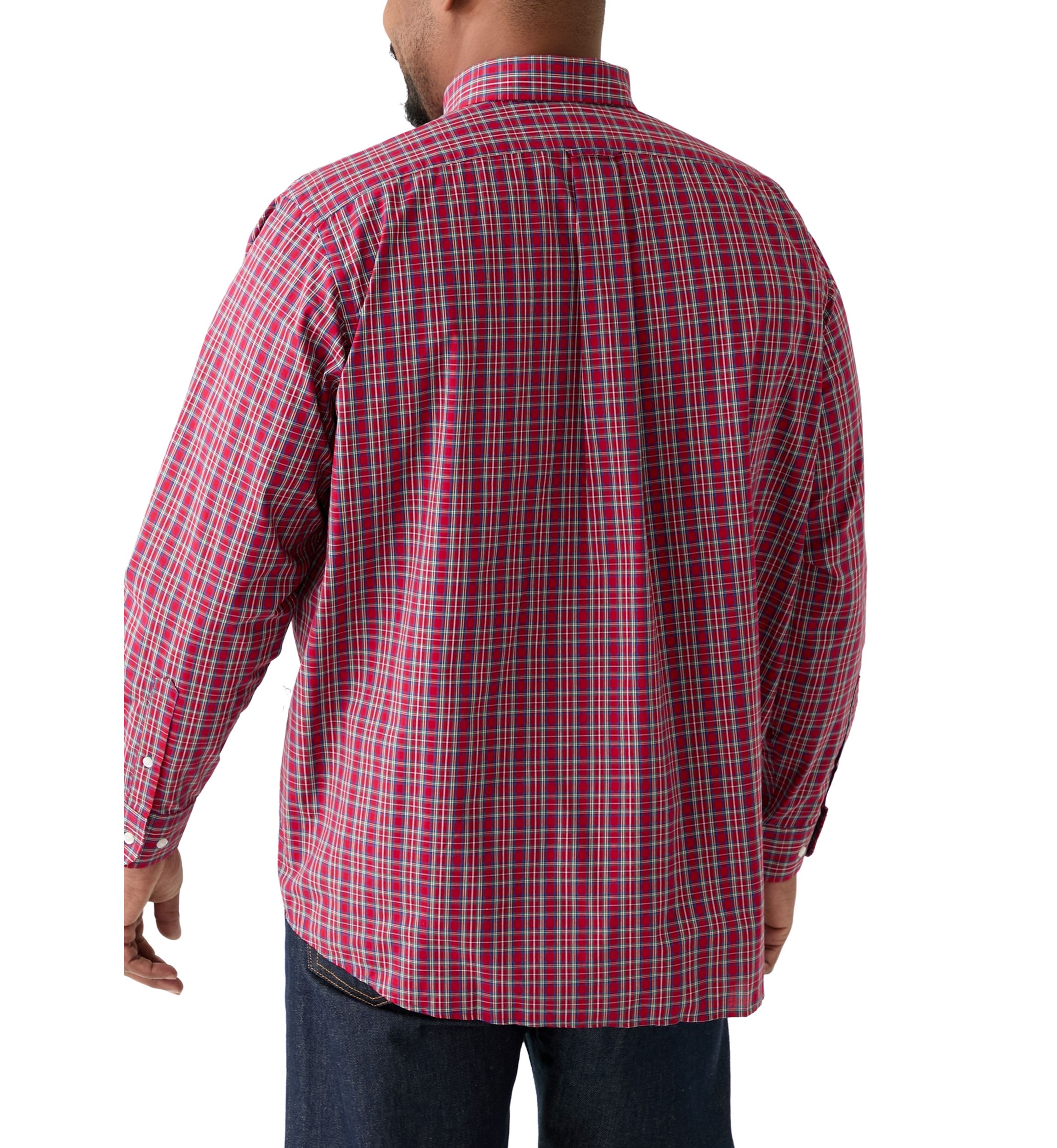 Big & Tall Fashion Stretch Button Down Shirt