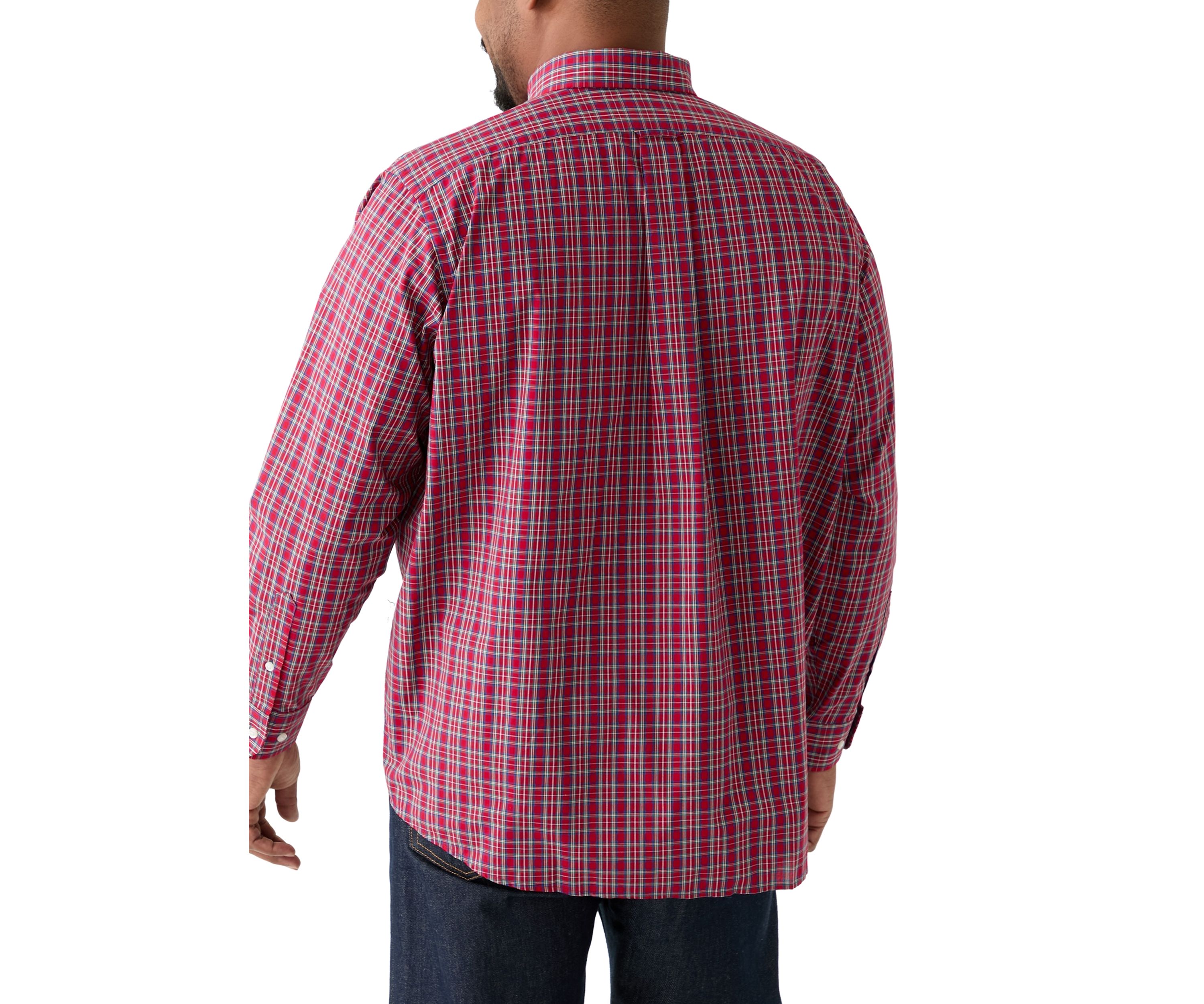 Big & Tall Fashion Stretch Button Down Shirt