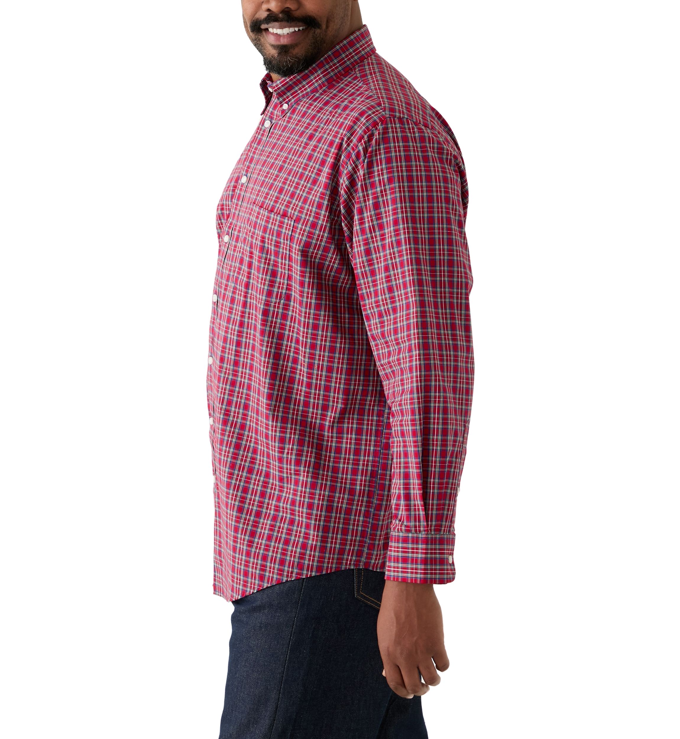 Big & Tall Fashion Stretch Button Down Shirt