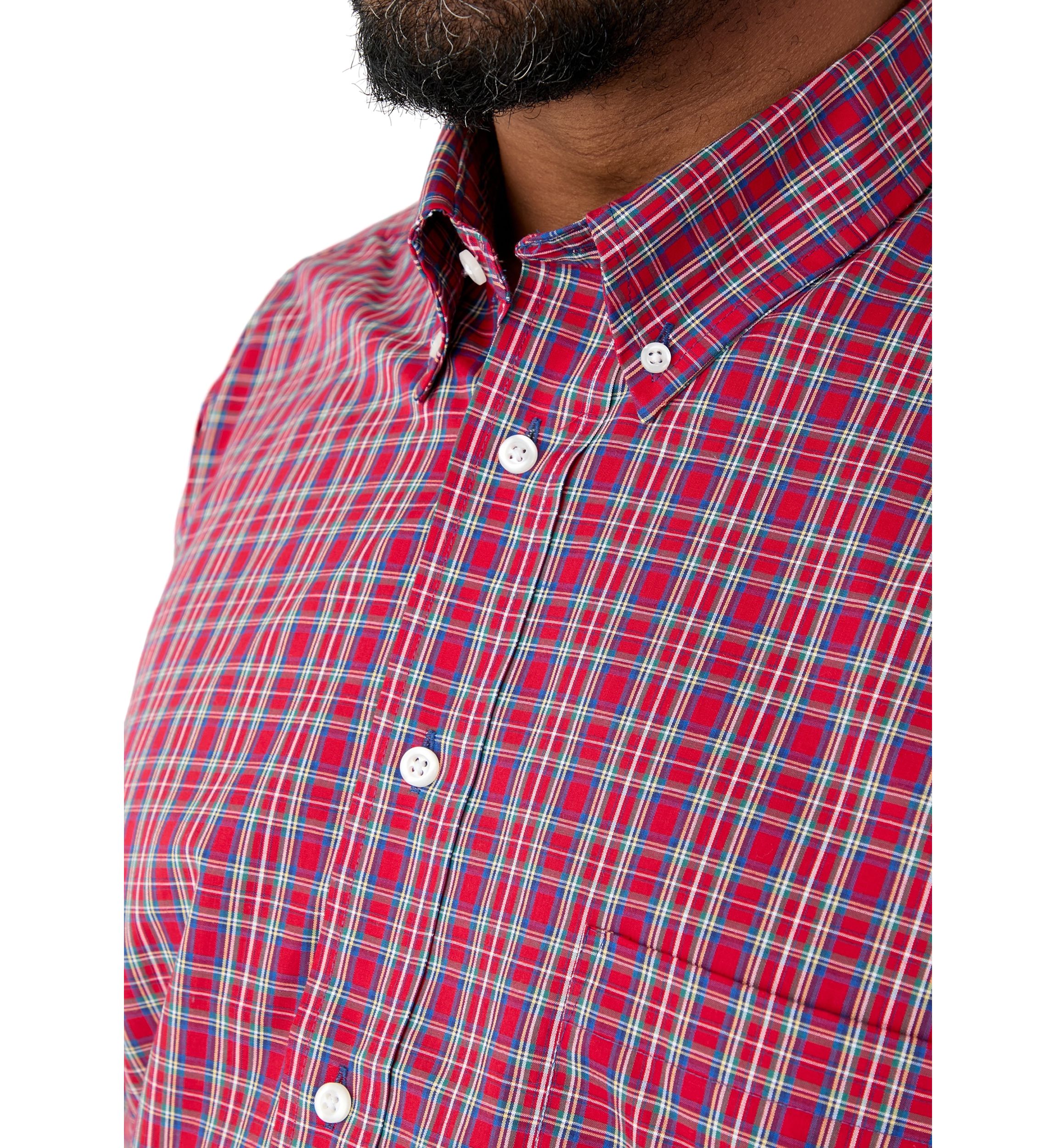 Big & Tall Fashion Stretch Button Down Shirt