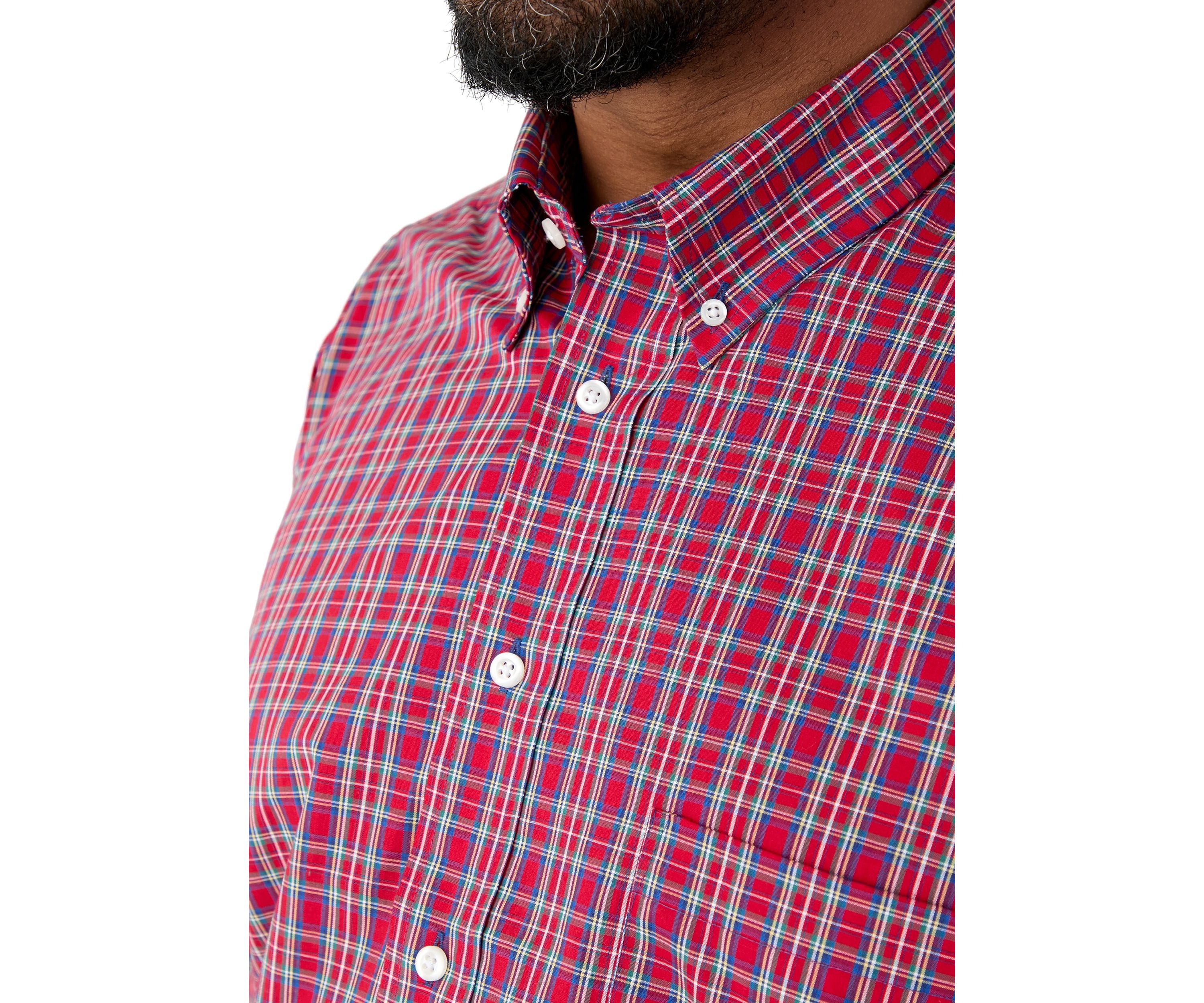 Big & Tall Fashion Stretch Button Down Shirt