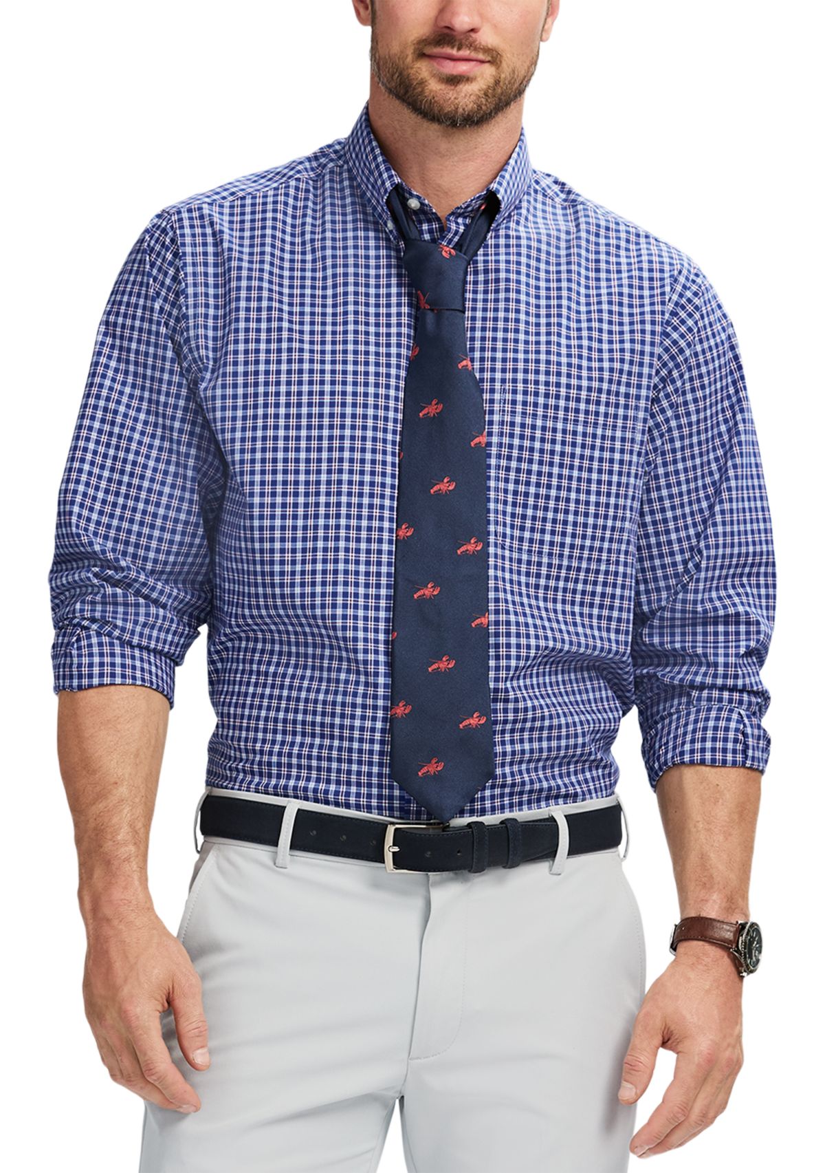 Fashion Stretch Regular Fit Button Down​ Shirt