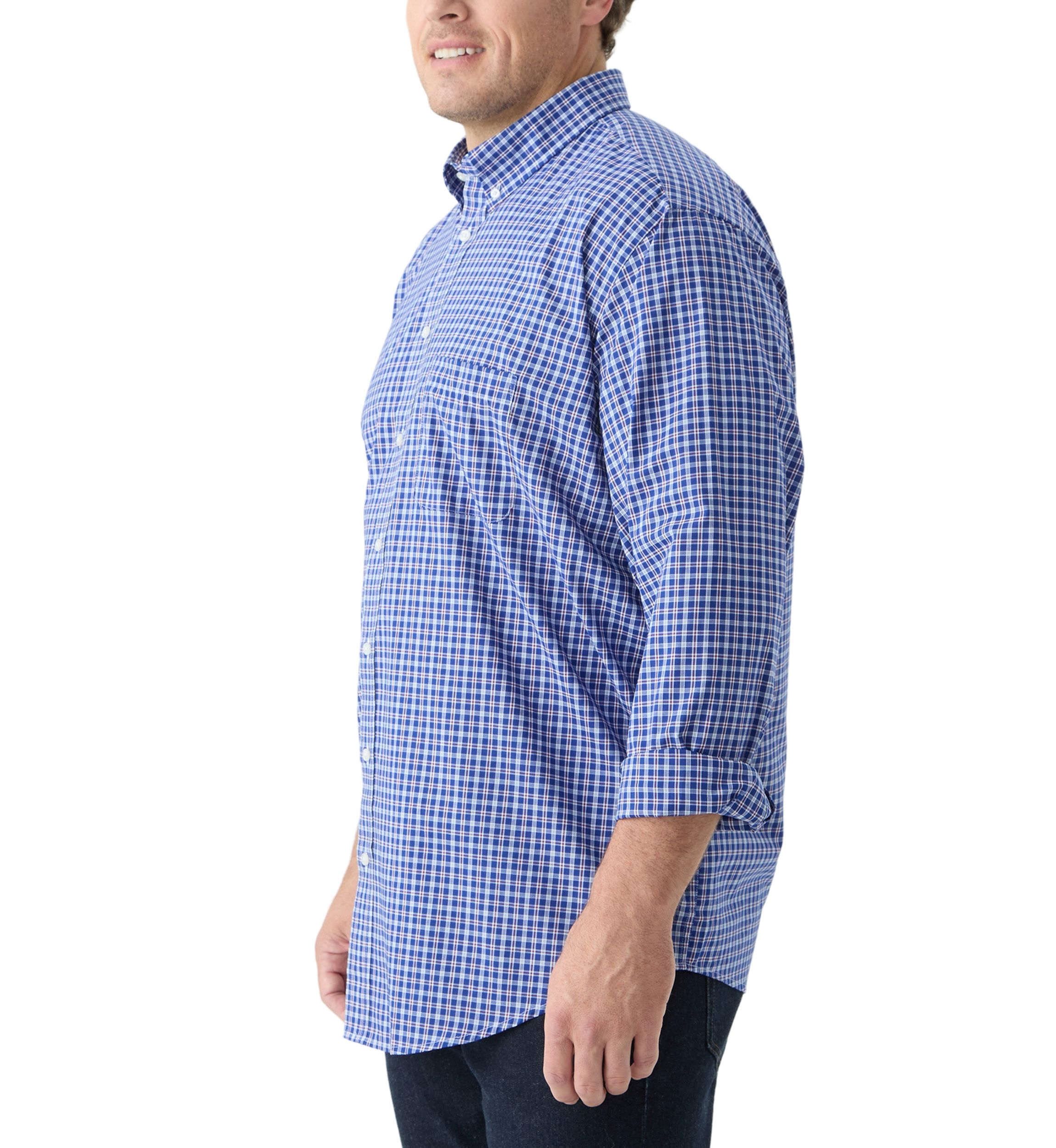 Big & Tall Fashion Stretch Regular Fit Button Down Shirt