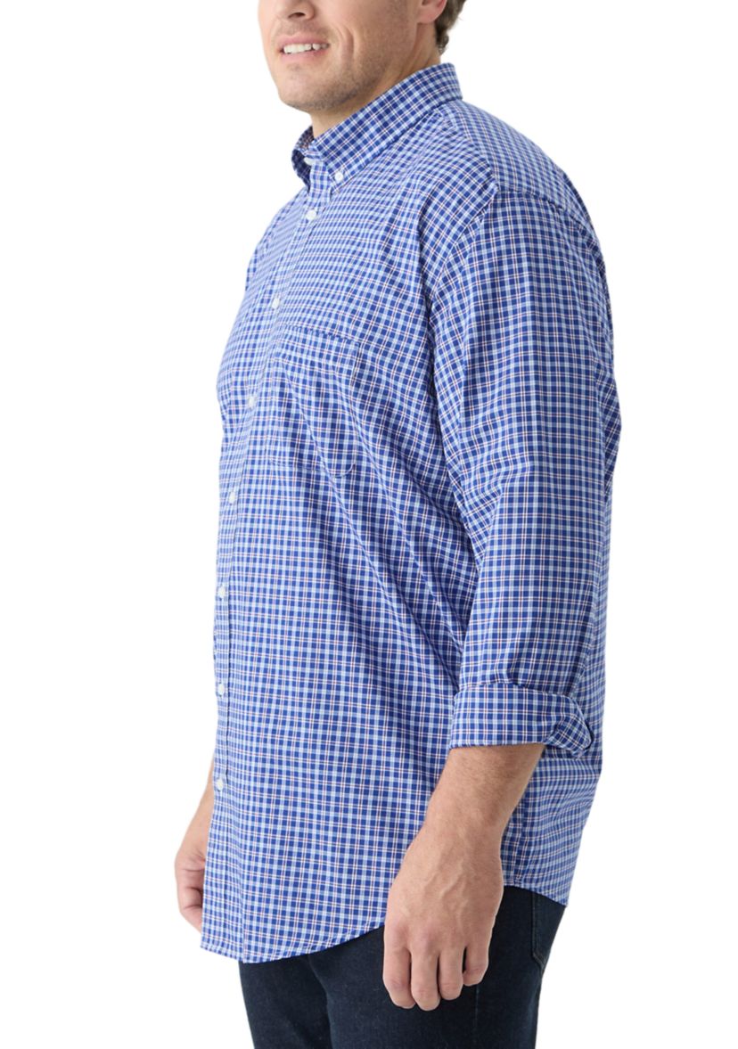 Big & Tall Fashion Stretch Regular Fit Button Down Shirt