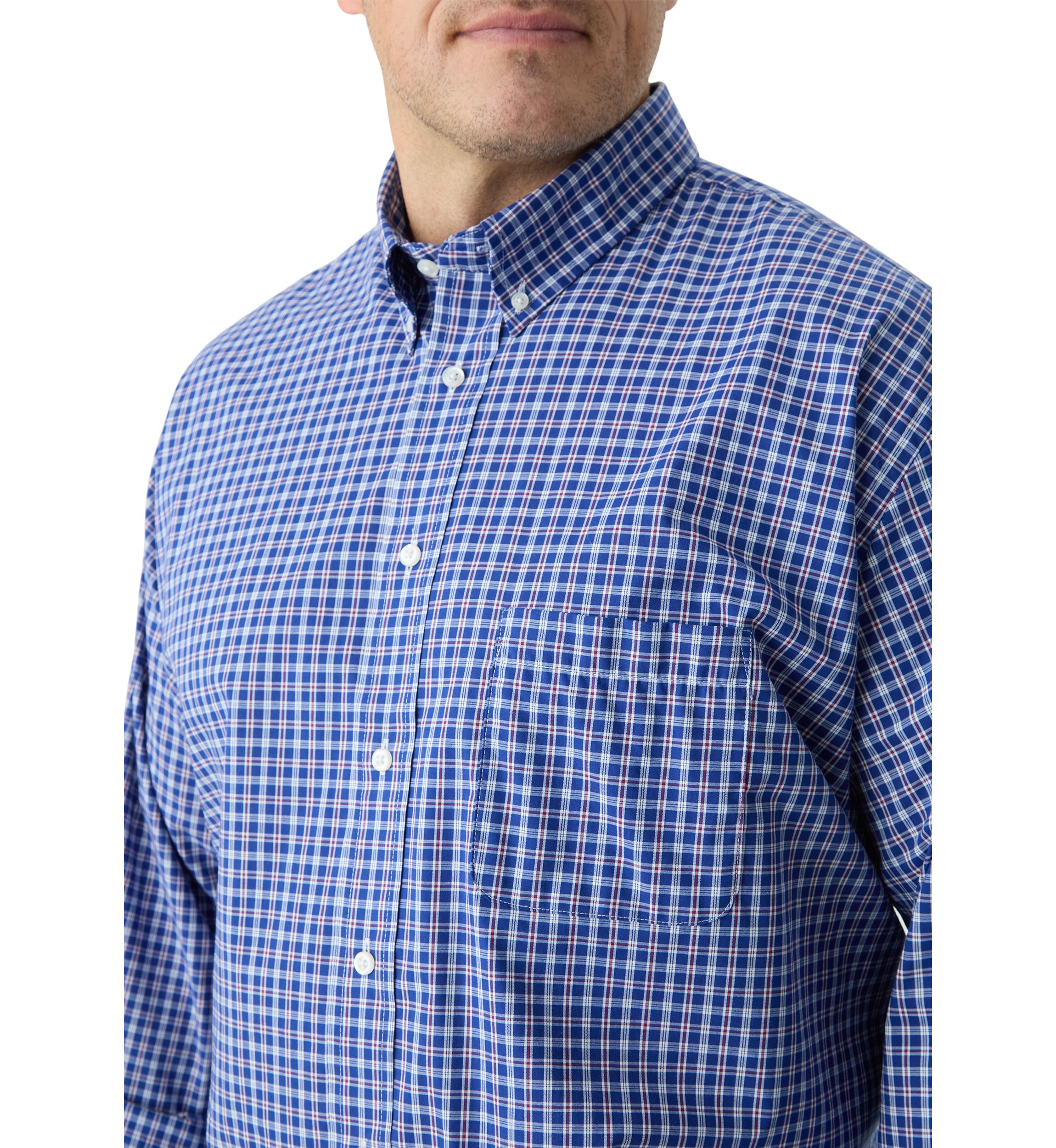 Big & Tall Fashion Stretch Regular Fit Button Down Shirt