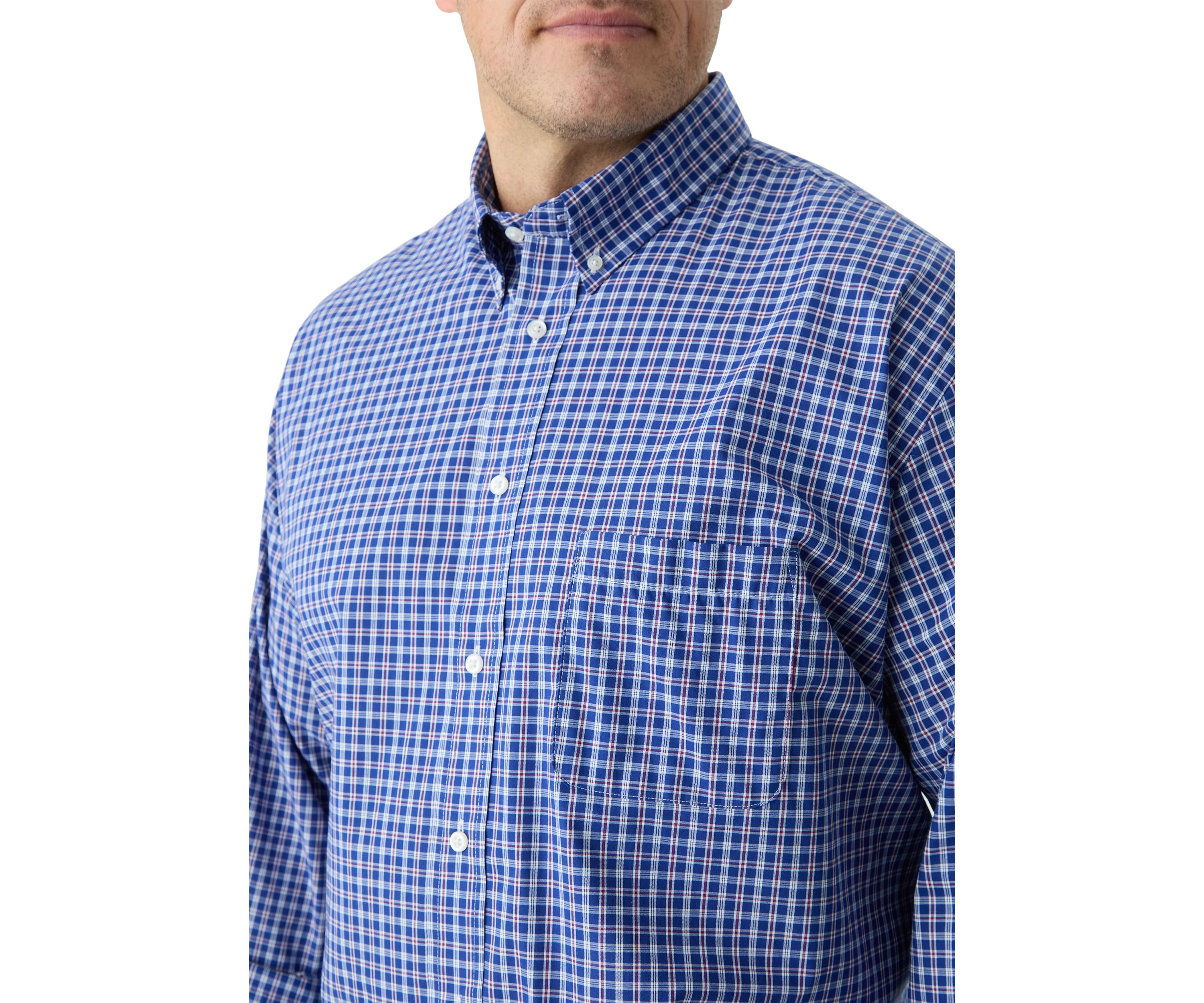 Big & Tall Fashion Stretch Regular Fit Button Down Shirt