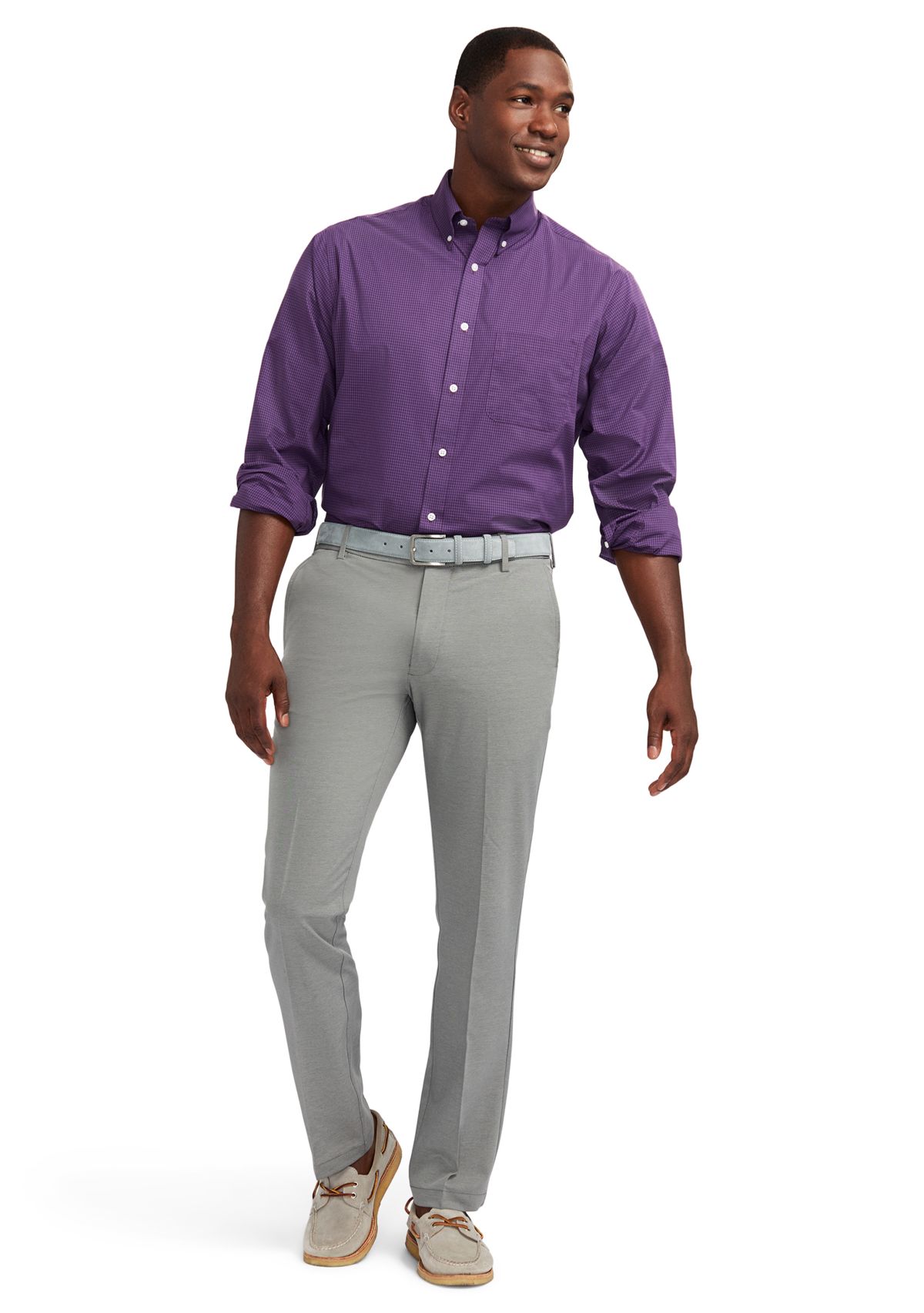 Fashion Stretch Regular Fit Button Down​ Shirt