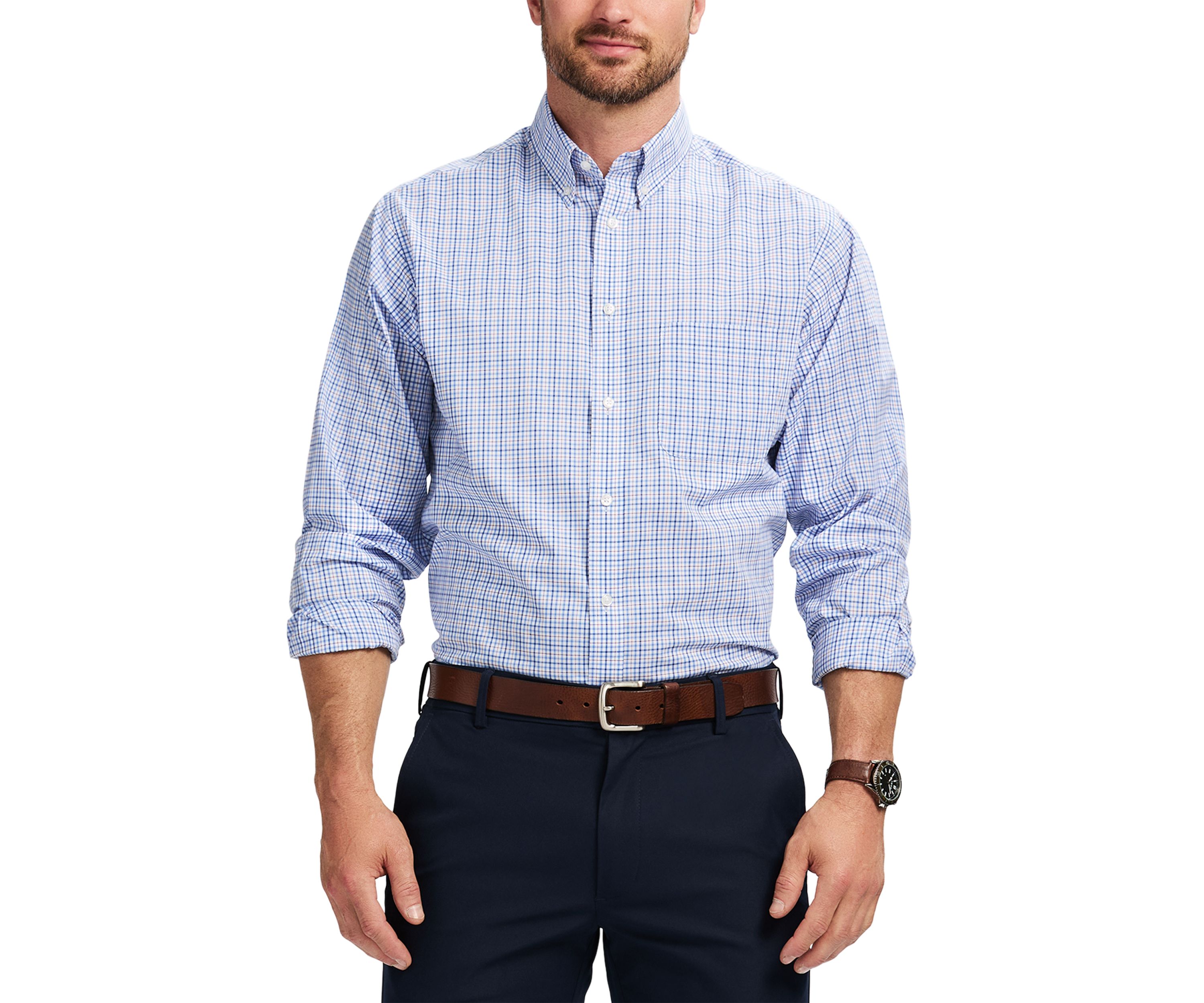 Fashion Stretch Regular Fit Button Down​ Shirt 