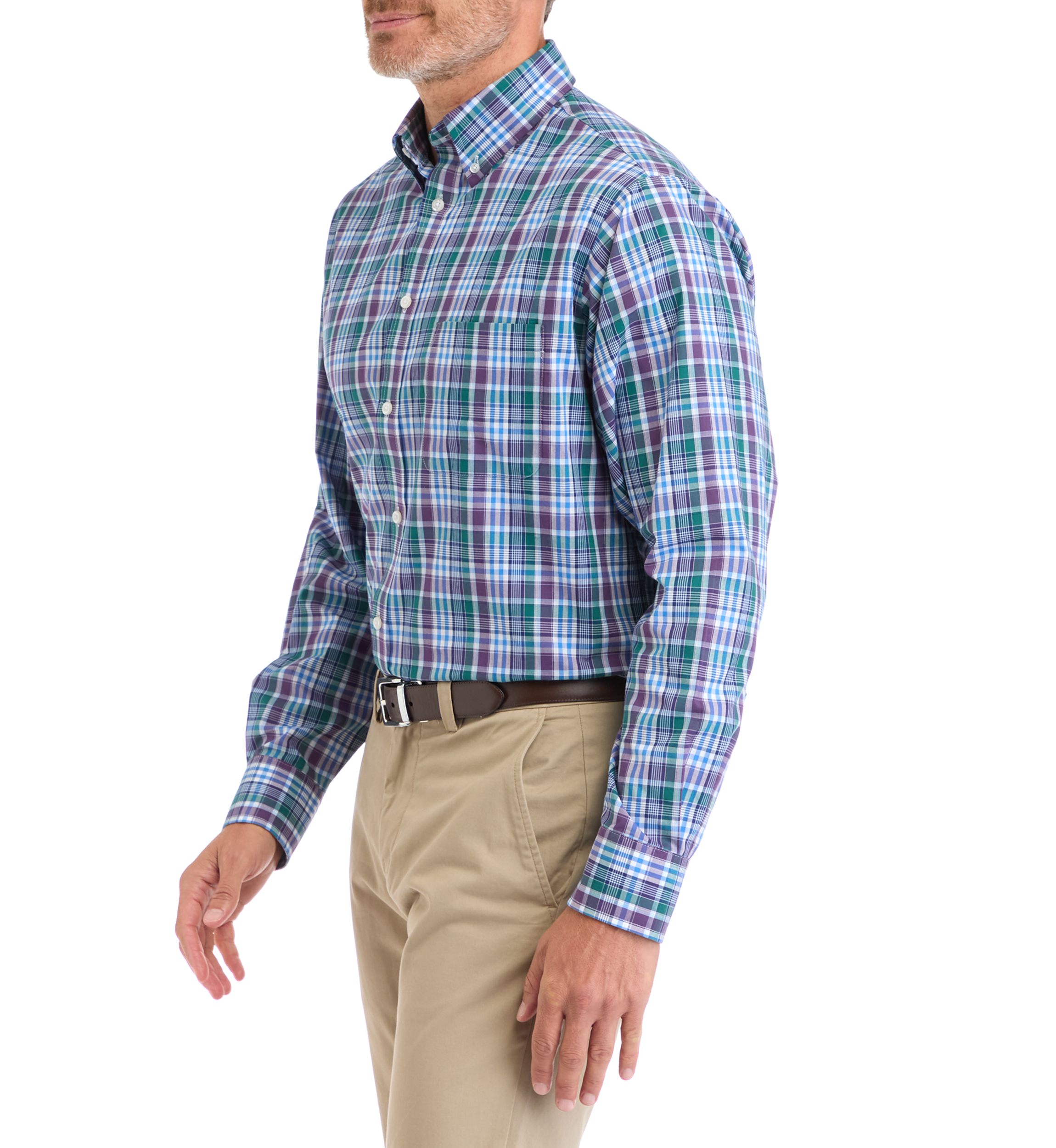 Fashion Stretch Regular Fit Button Down Shirt