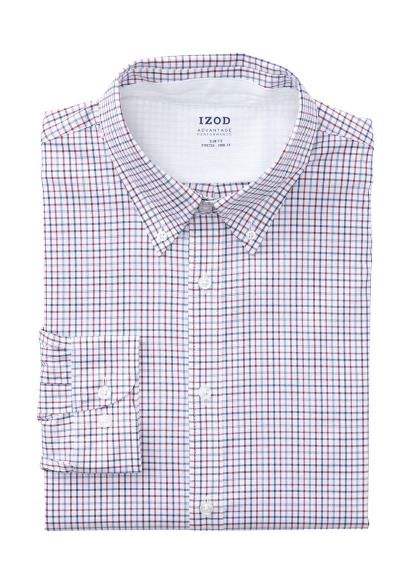 Mens Fashion Slim Fit Cool FX Button Down Shirt
