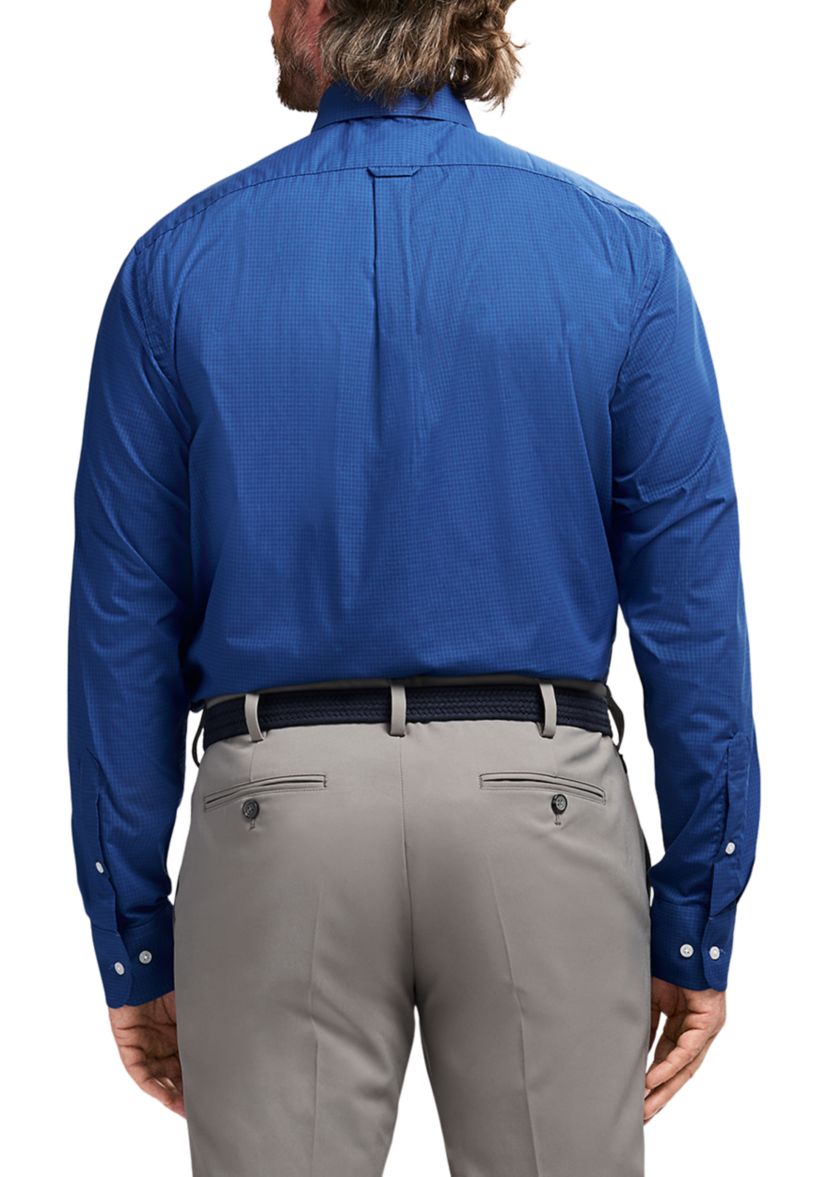 Long Sleeve All Over Stretch Regfular Fit Button Down Shirt