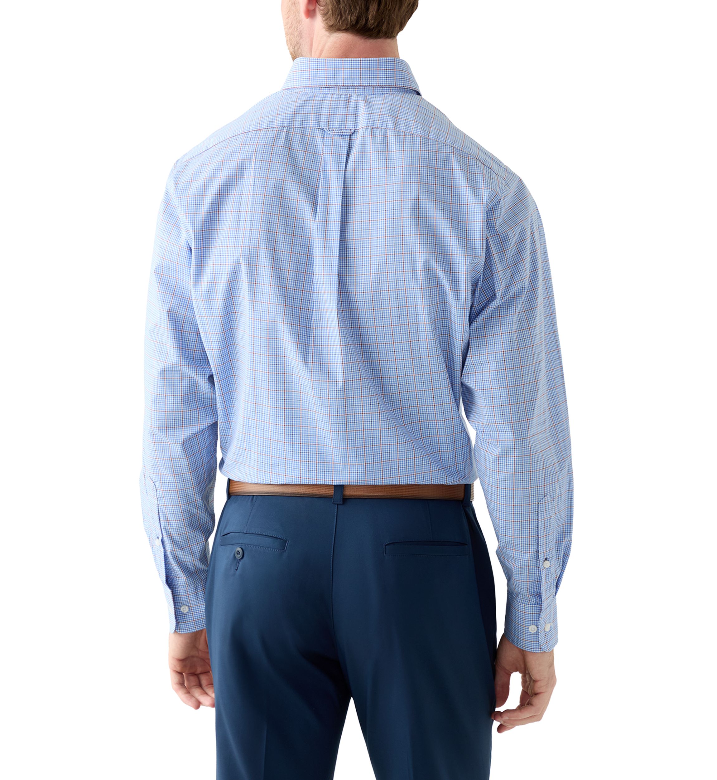 Long Sleeve All Over Stretch Regular Fit Button Down Shirt