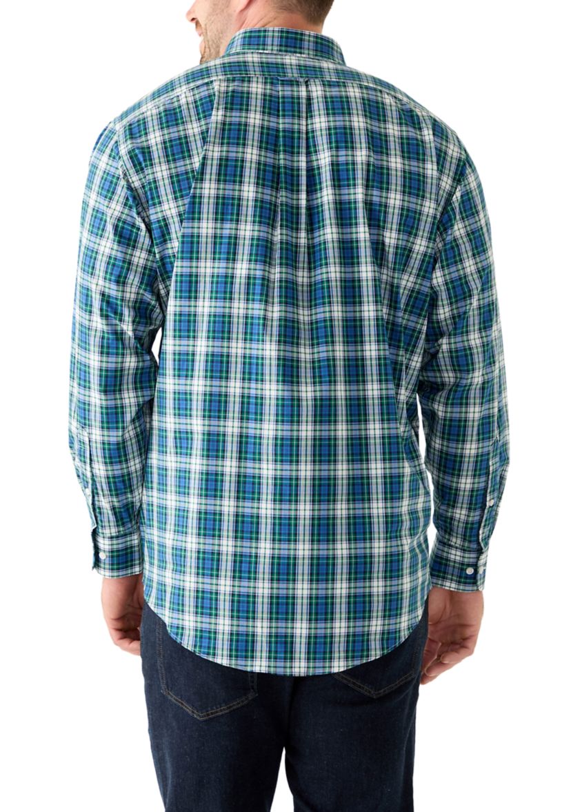 Big & Tall Tartan Plaid Dress Shirt