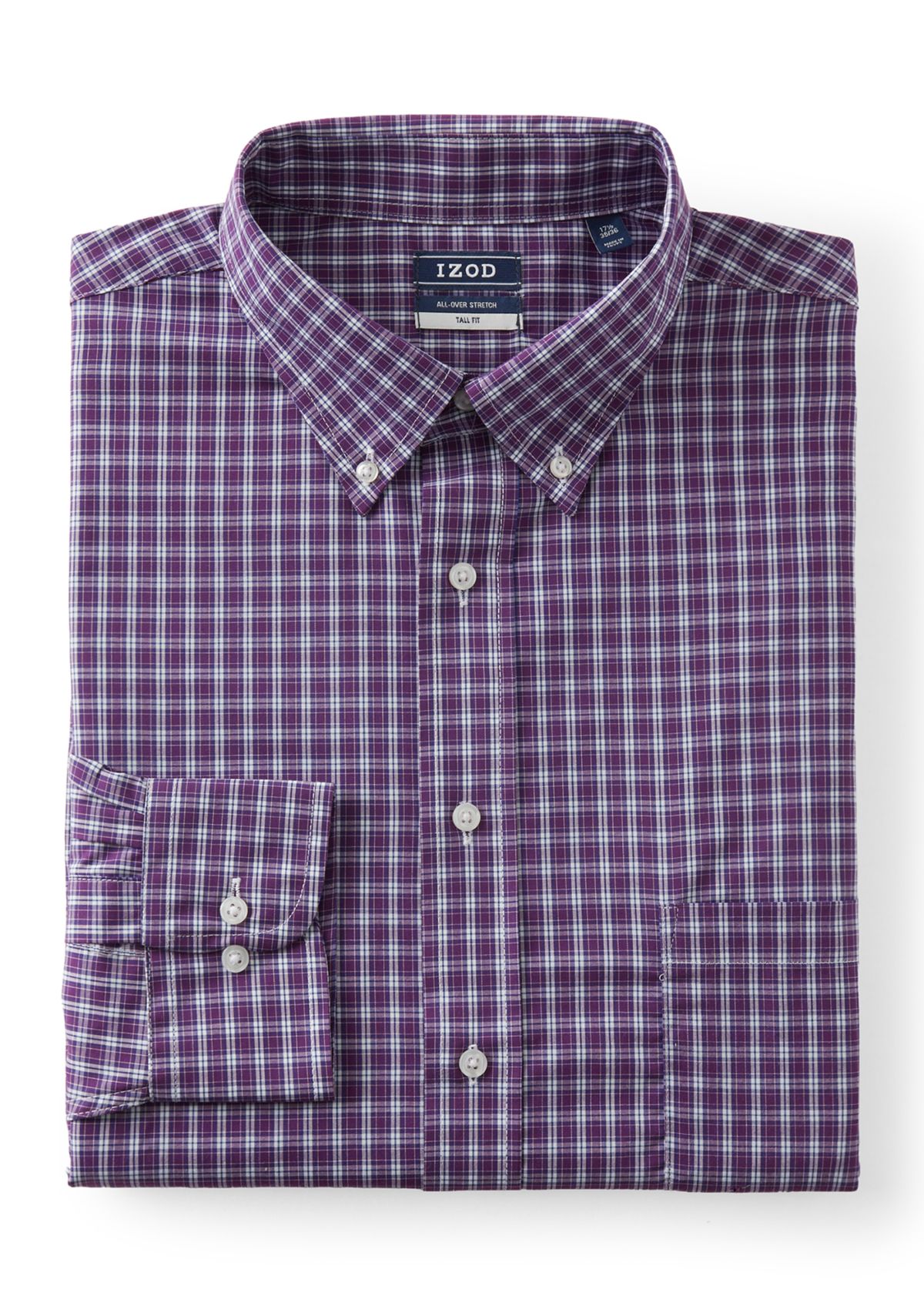 Big & Tall All-Over Stretch Button Down Shirt