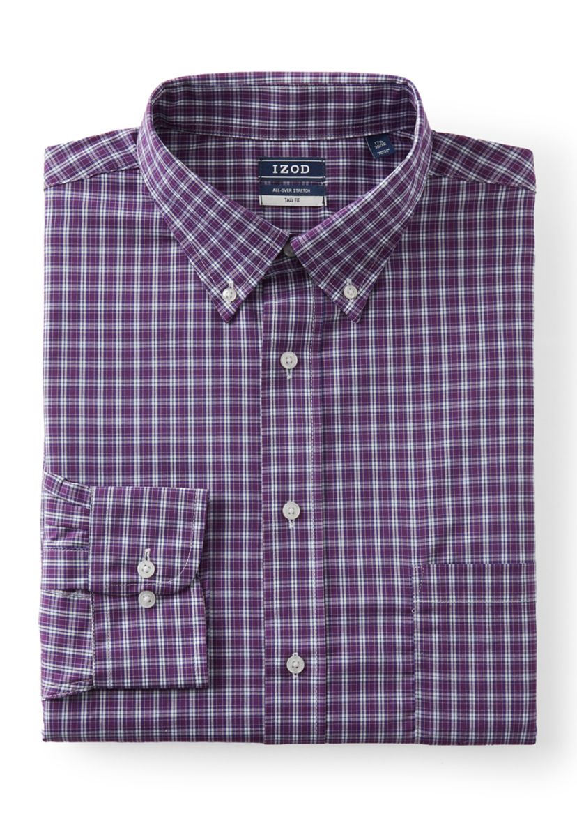 Big & Tall All-Over Stretch Button Down Shirt