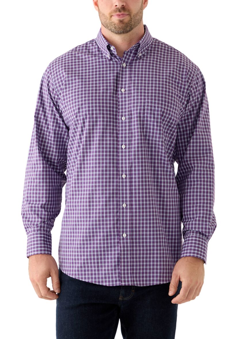 Big & Tall All-Over Stretch Button Down Shirt