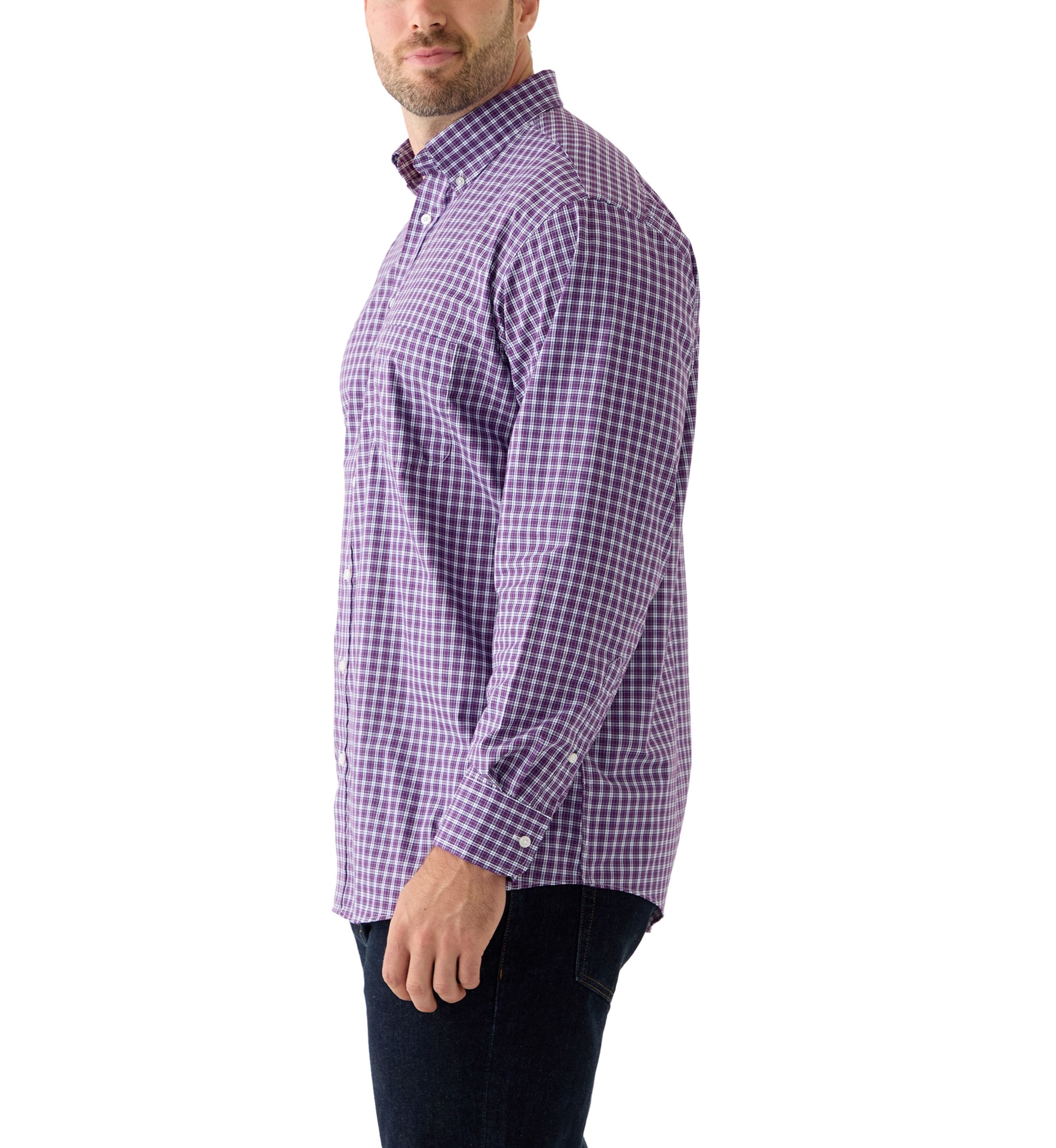 Big & Tall All-Over Stretch Button Down Shirt