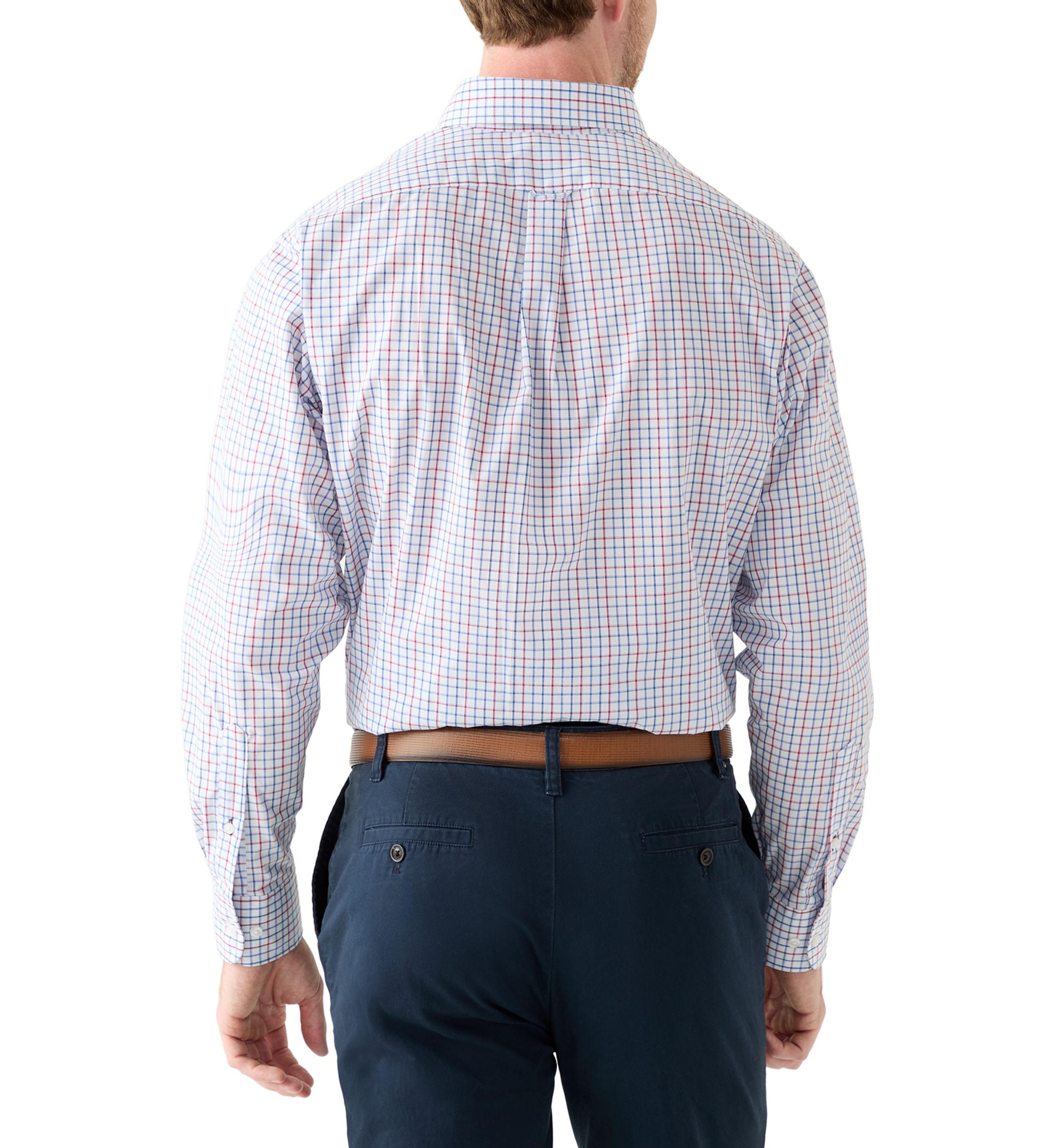 Long Sleeve Tattersall Check Dress Shirt