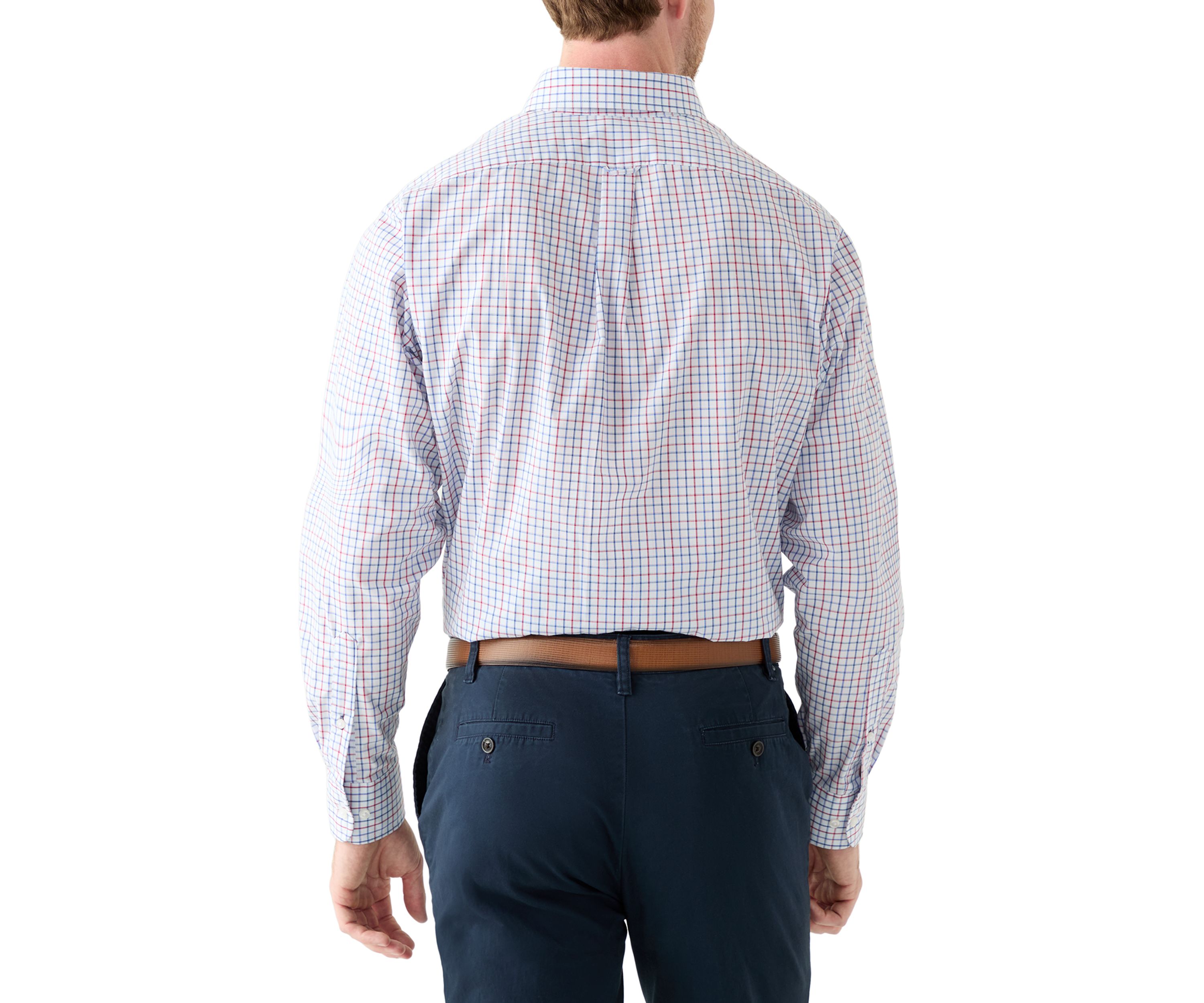 Long Sleeve Tattersall Check Dress Shirt
