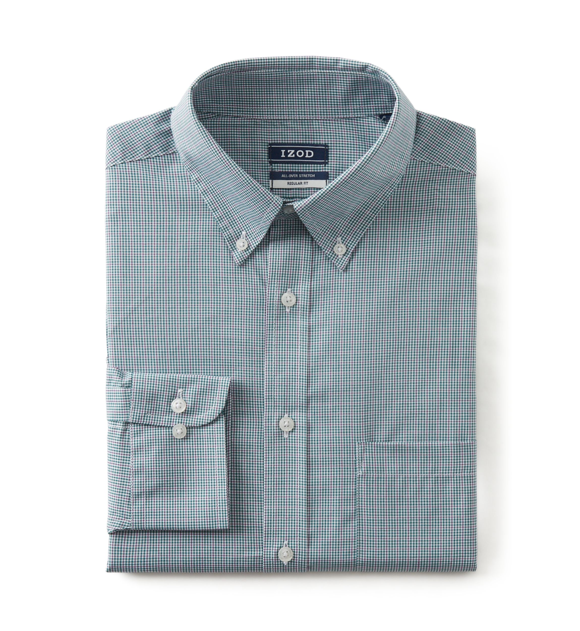 All-Over Stretch Regular Fit Button Down Shirt