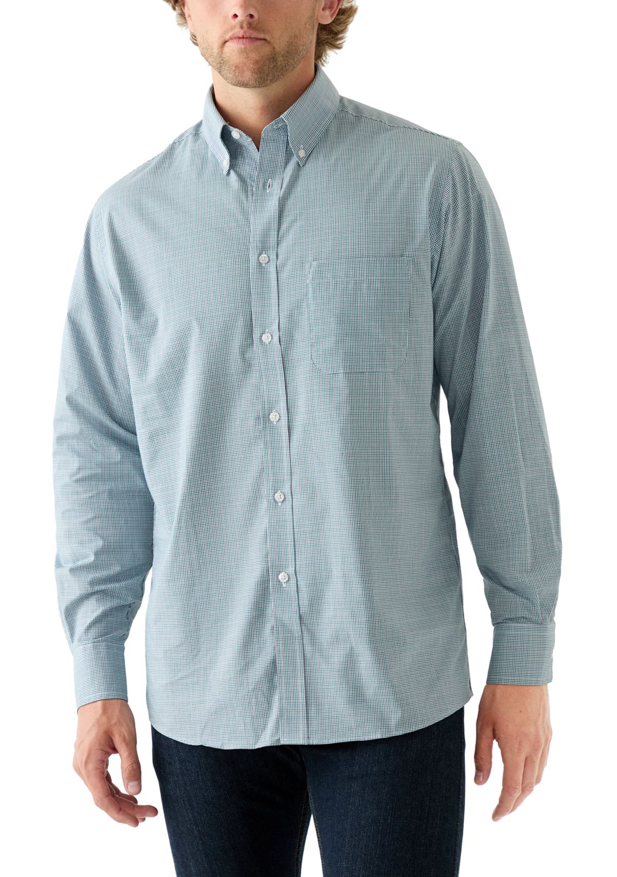 All-Over Stretch Regular Fit Button Down Shirt