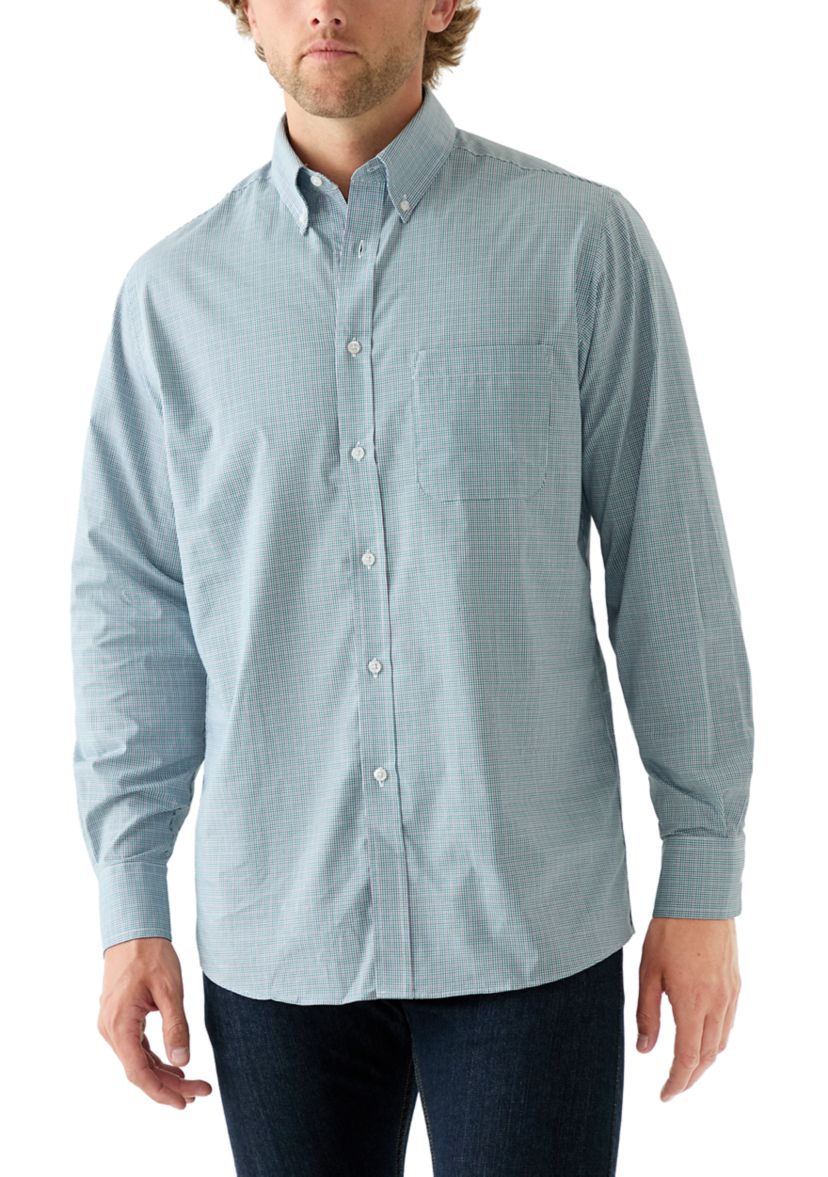 All-Over Stretch Regular Fit Button Down Shirt