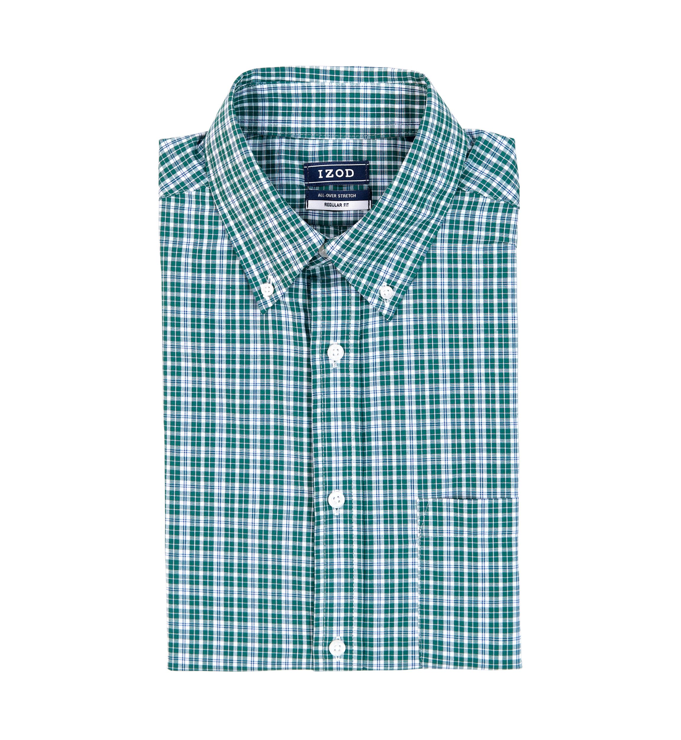 Long Sleeve All Over Stretch Regular Fit Button Down Shirt