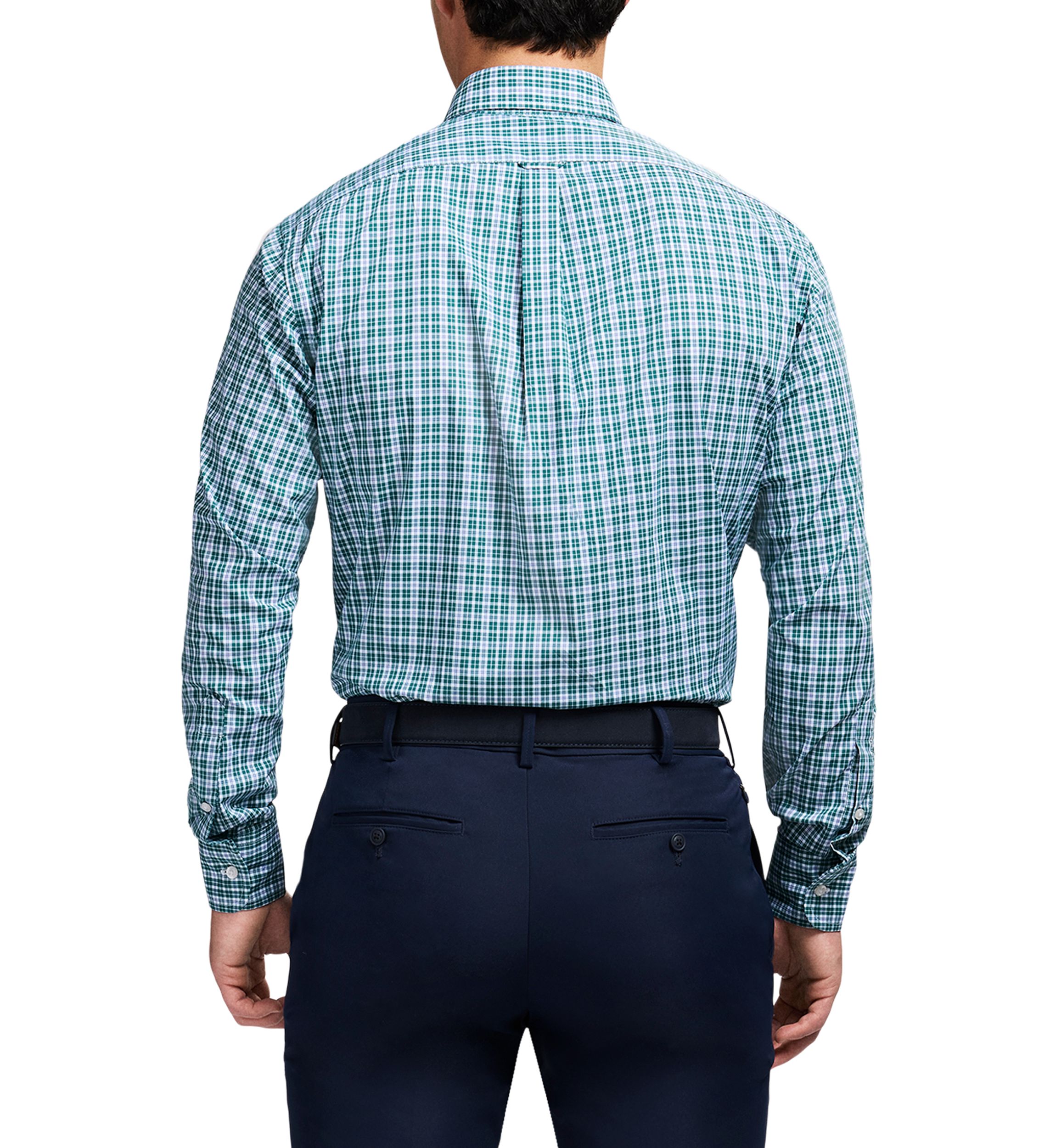 Long Sleeve All Over Stretch Regular Fit Button Down Shirt