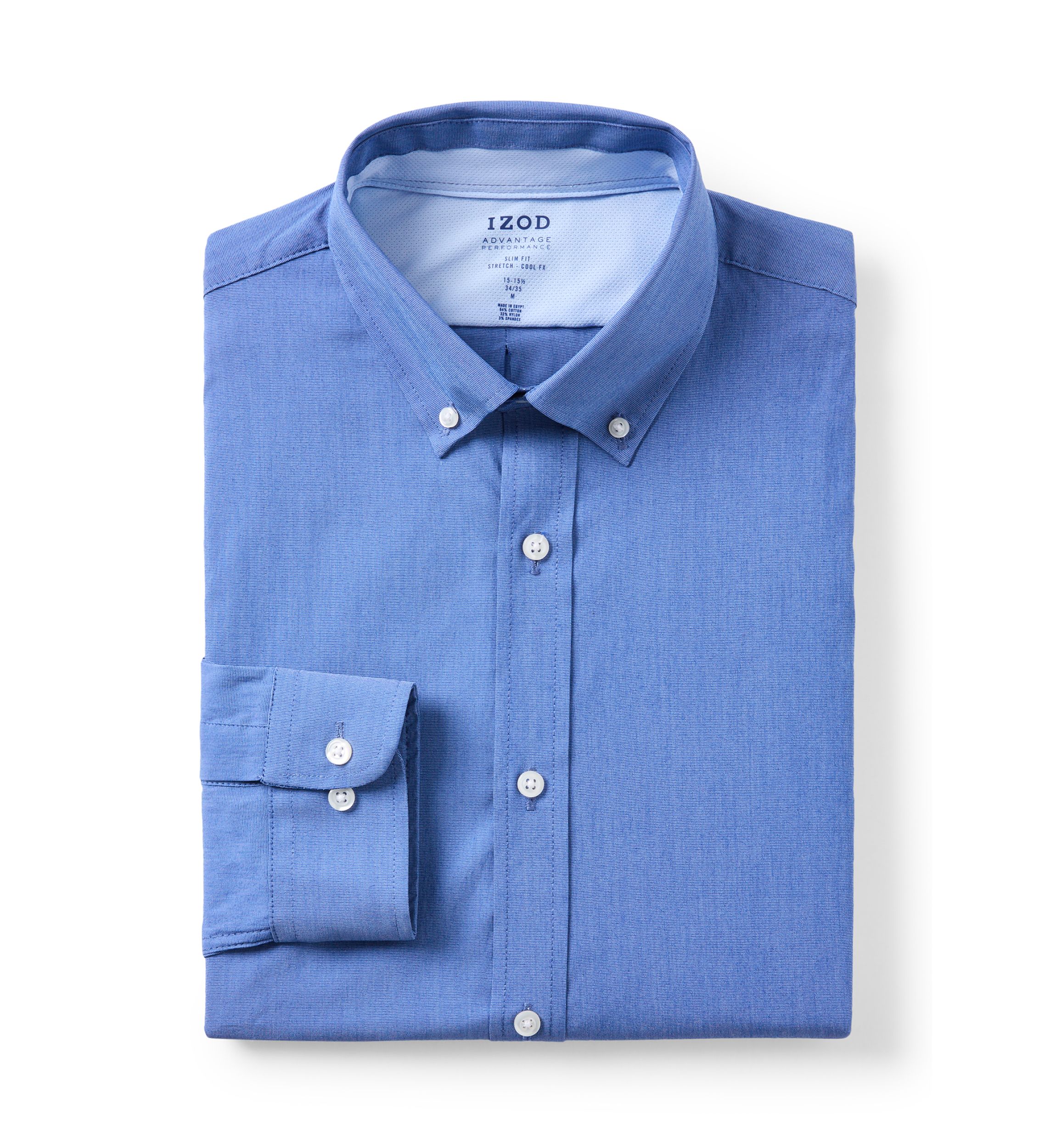 Advantage Performance Slim Fit Cool Fx Button Down Shirt