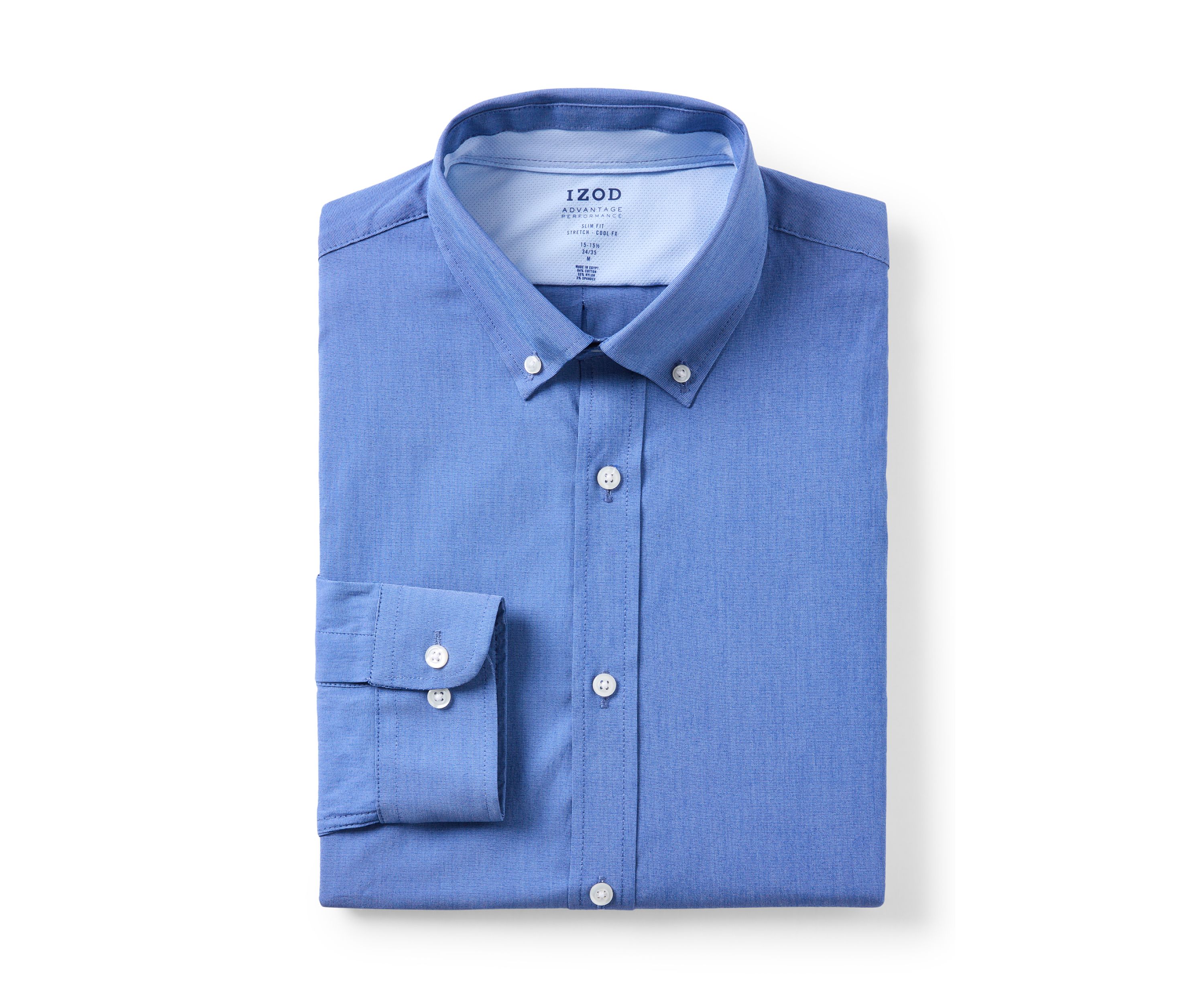 Advantage Performance Slim Fit Cool Fx Button Down Shirt