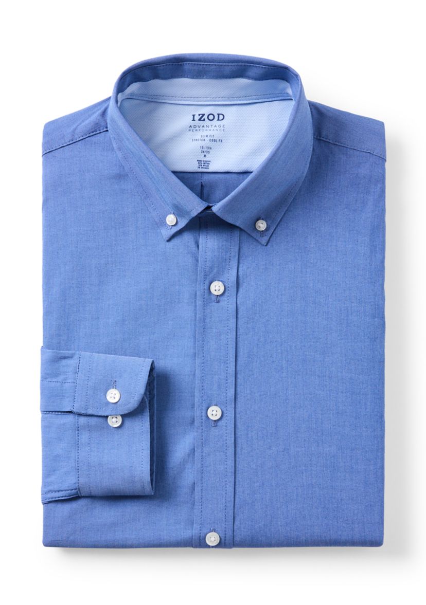 Advantage Performance Slim Fit Cool Fx Button Down Shirt