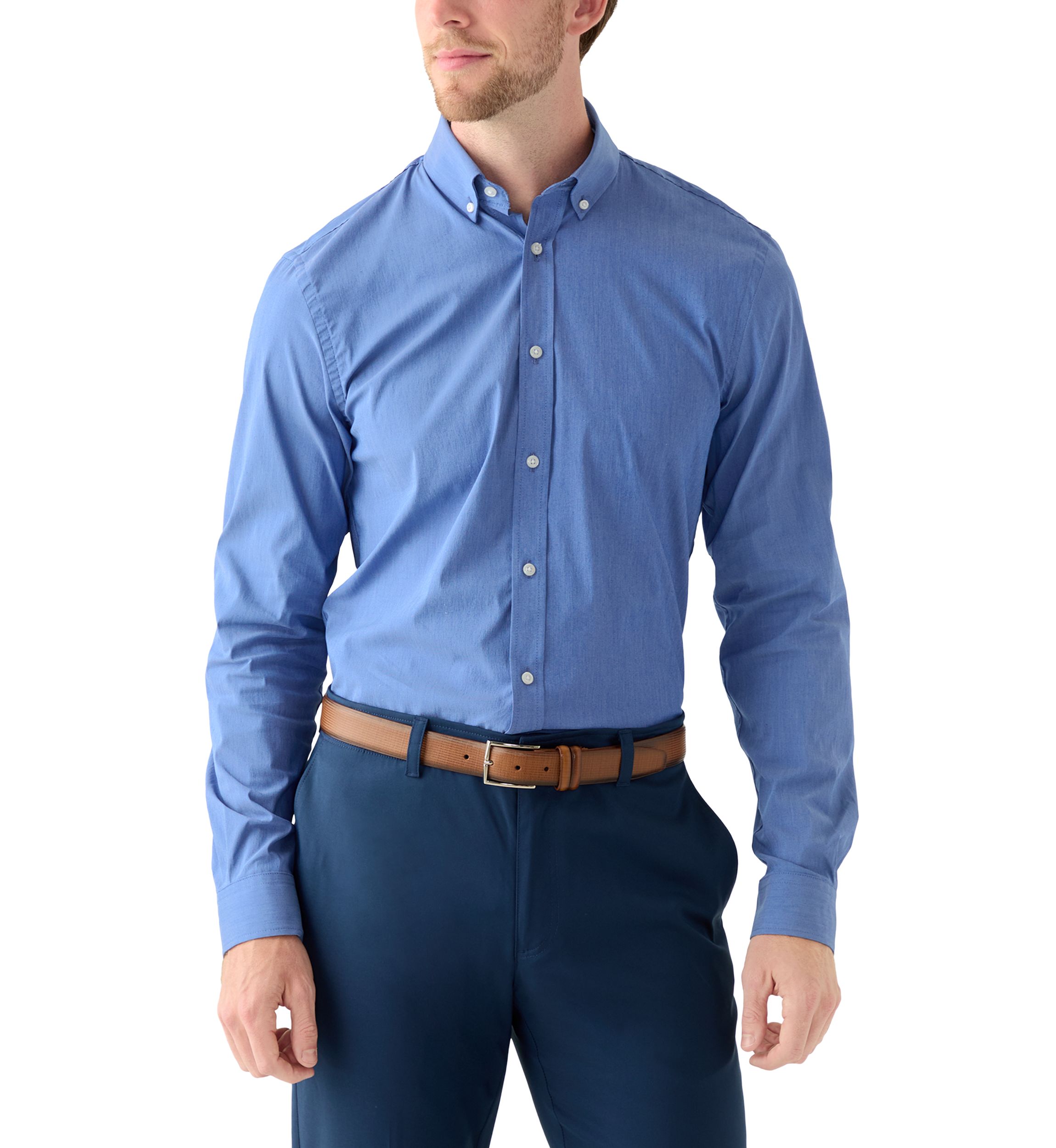 Advantage Performance Slim Fit Cool Fx Button Down Shirt