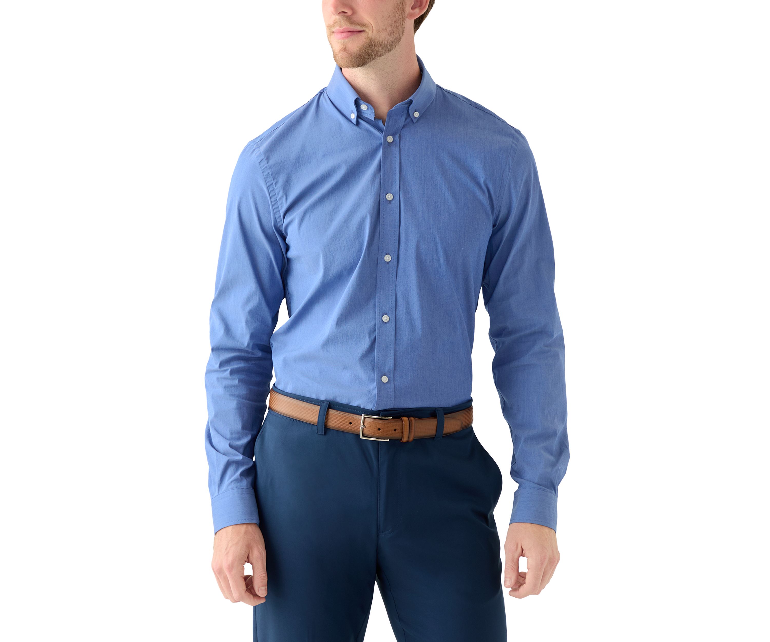 Advantage Performance Slim Fit Cool Fx Button Down Shirt
