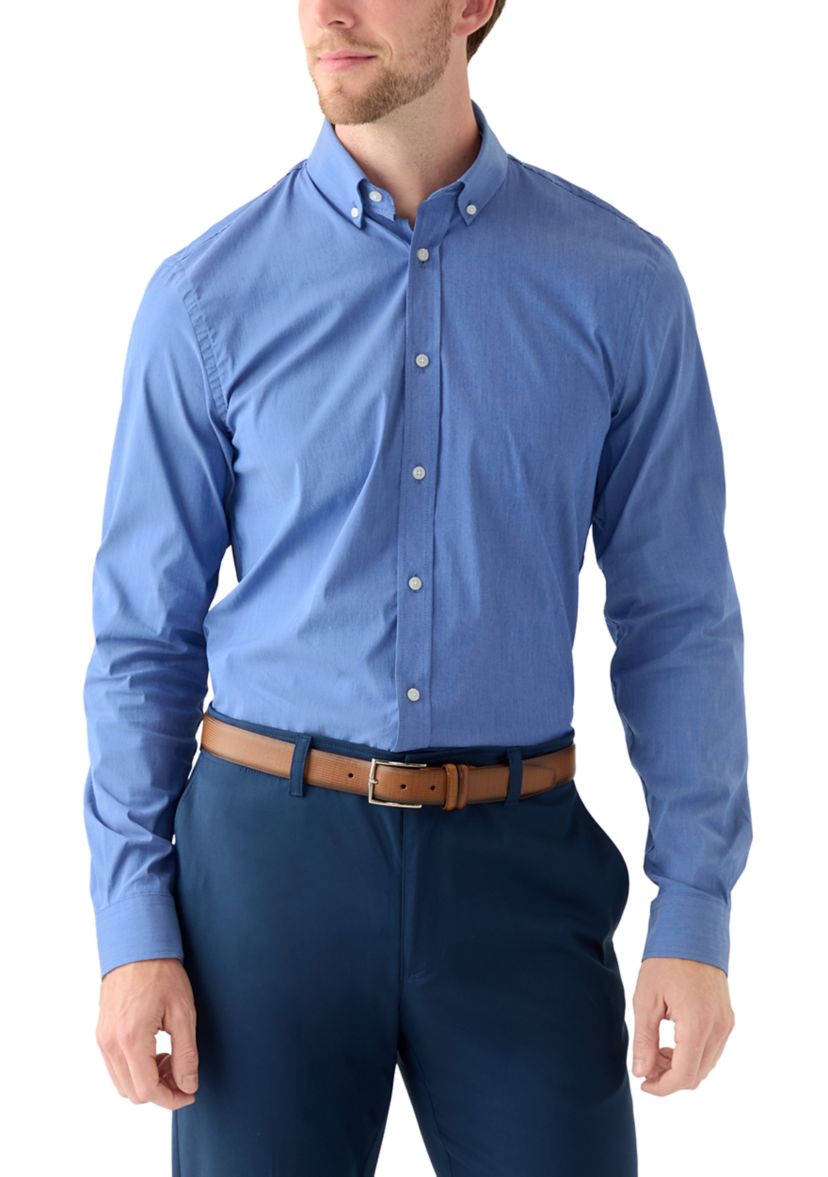 Advantage Performance Slim Fit Cool Fx Button Down Shirt