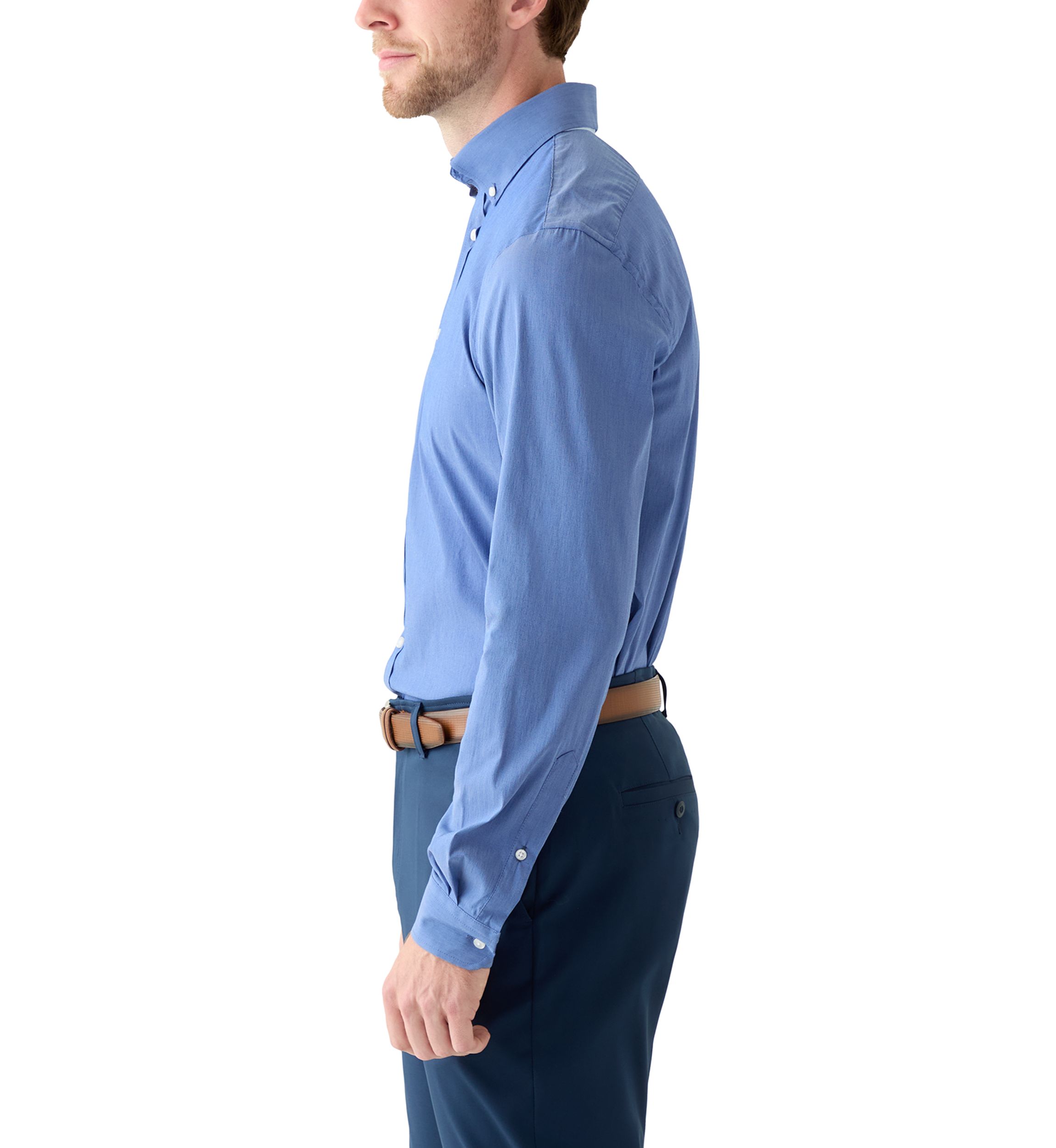 Advantage Performance Slim Fit Cool Fx Button Down Shirt